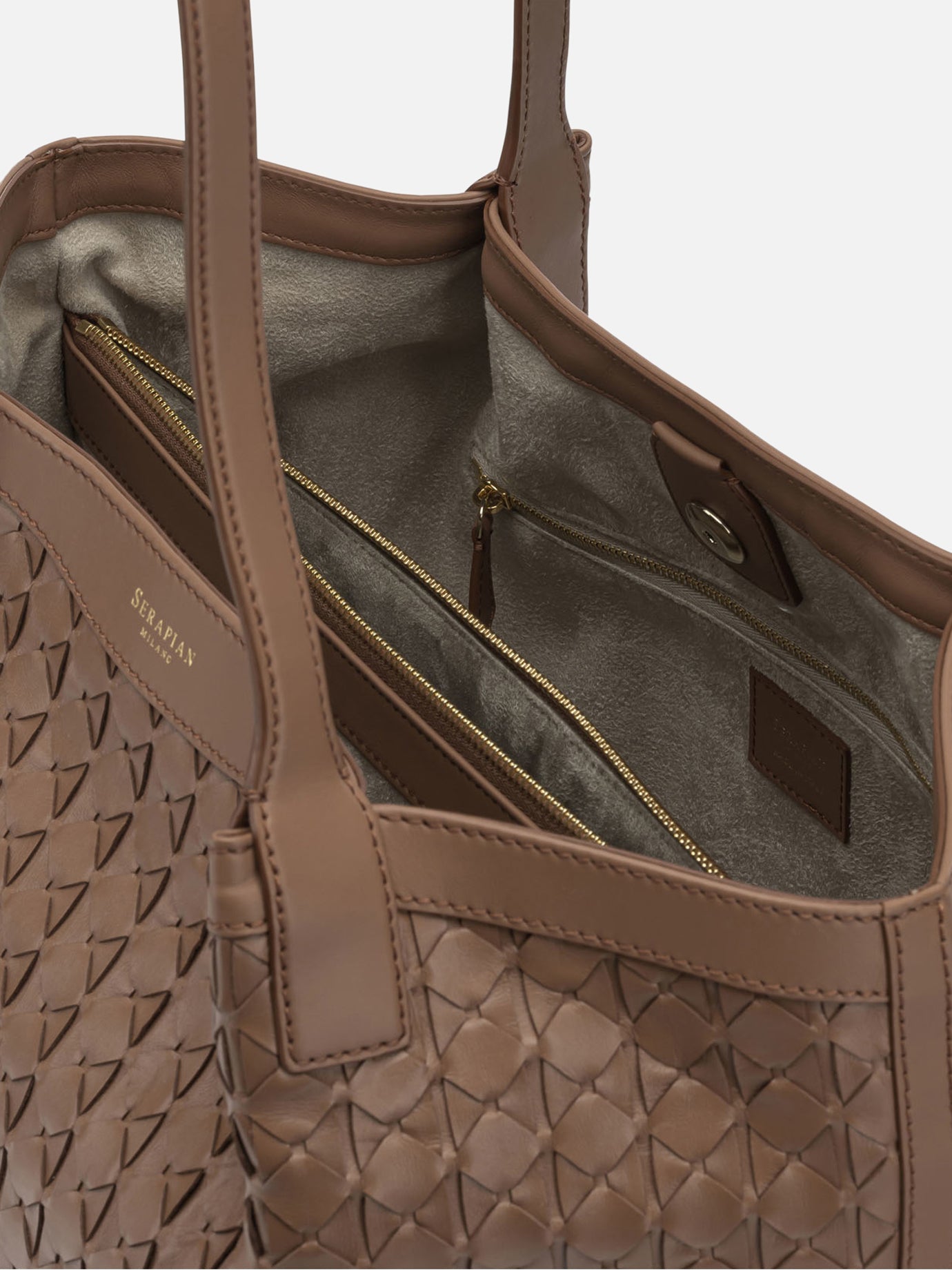 Small bags 100% nappa leather  Brown - Serapian Women | PDP | VIETTI Online Store | Zoom-Modal_5
