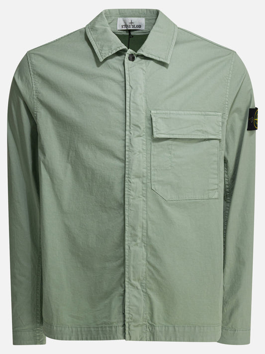 Overshirt jackets Solid colour  Green - Stone Island Men | PLP | VIETTI Online Store 
