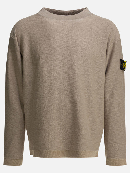 Crewnecks Logo  Beige - Stone Island Men | PLP | VIETTI Online Store 
