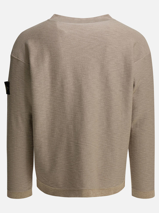 Crewnecks Logo  Beige - Stone Island Men | PLP | VIETTI Online Store | 2
