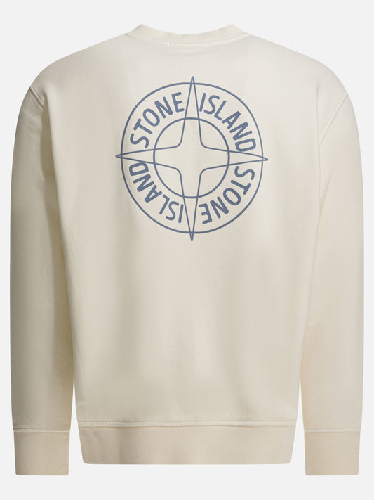Crewnecks Logo  White - Stone Island Men | PDP | VIETTI Online Store | 2
