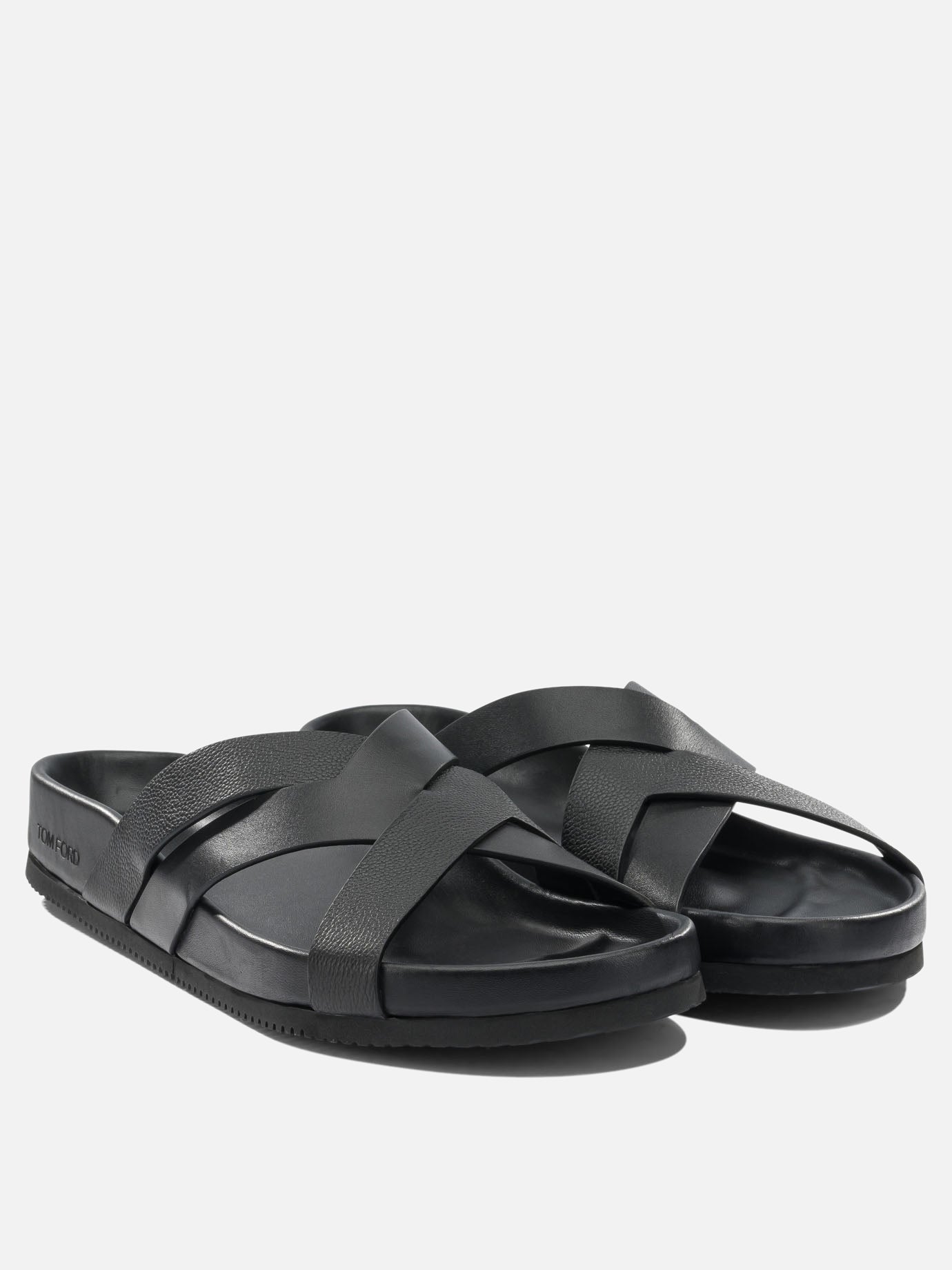 Slides 100% leather - 100% rubber  Black - Tom Ford Men | PDP | VIETTI Online Store | Zoom-Modal_2
