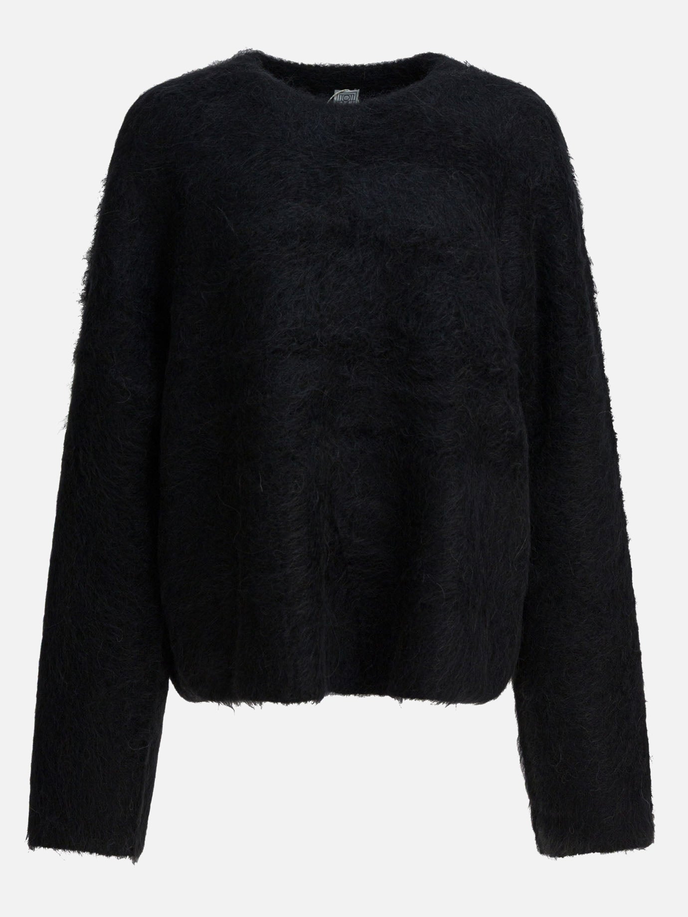 Crewneck sweaters Solid colour  Black - Toteme Women | PDP | VIETTI Online Store | thumbnail