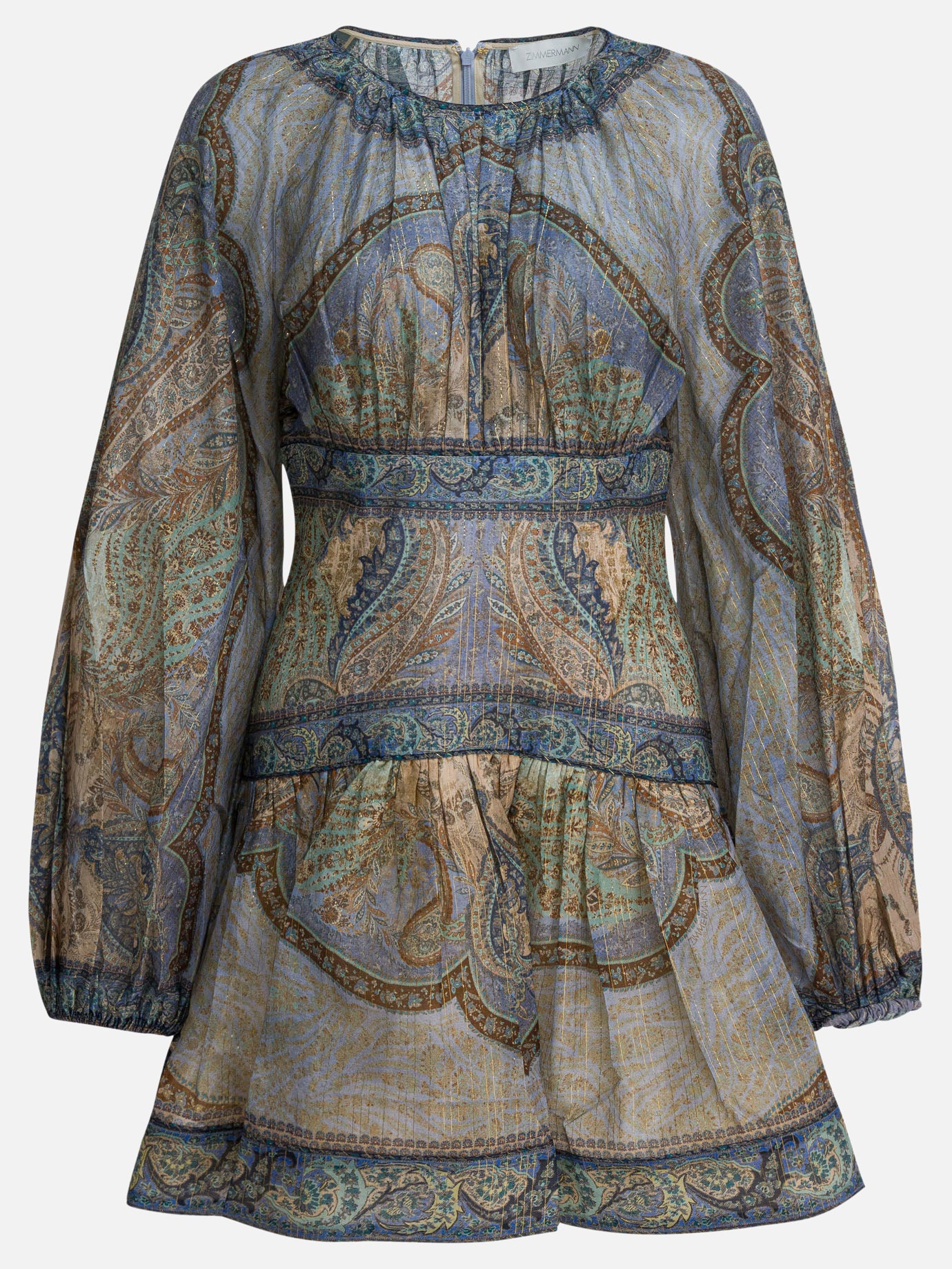Mini dresses Paisley  Blue - Zimmermann Women | PDP | VIETTI Online Store | Zoom-Modal
