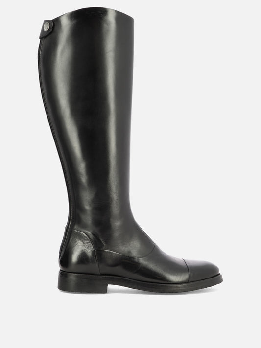Knee-high 100% pelle - 100% gomma  Black - Alberto Fasciani Women | PLP | VIETTI Online Store 
