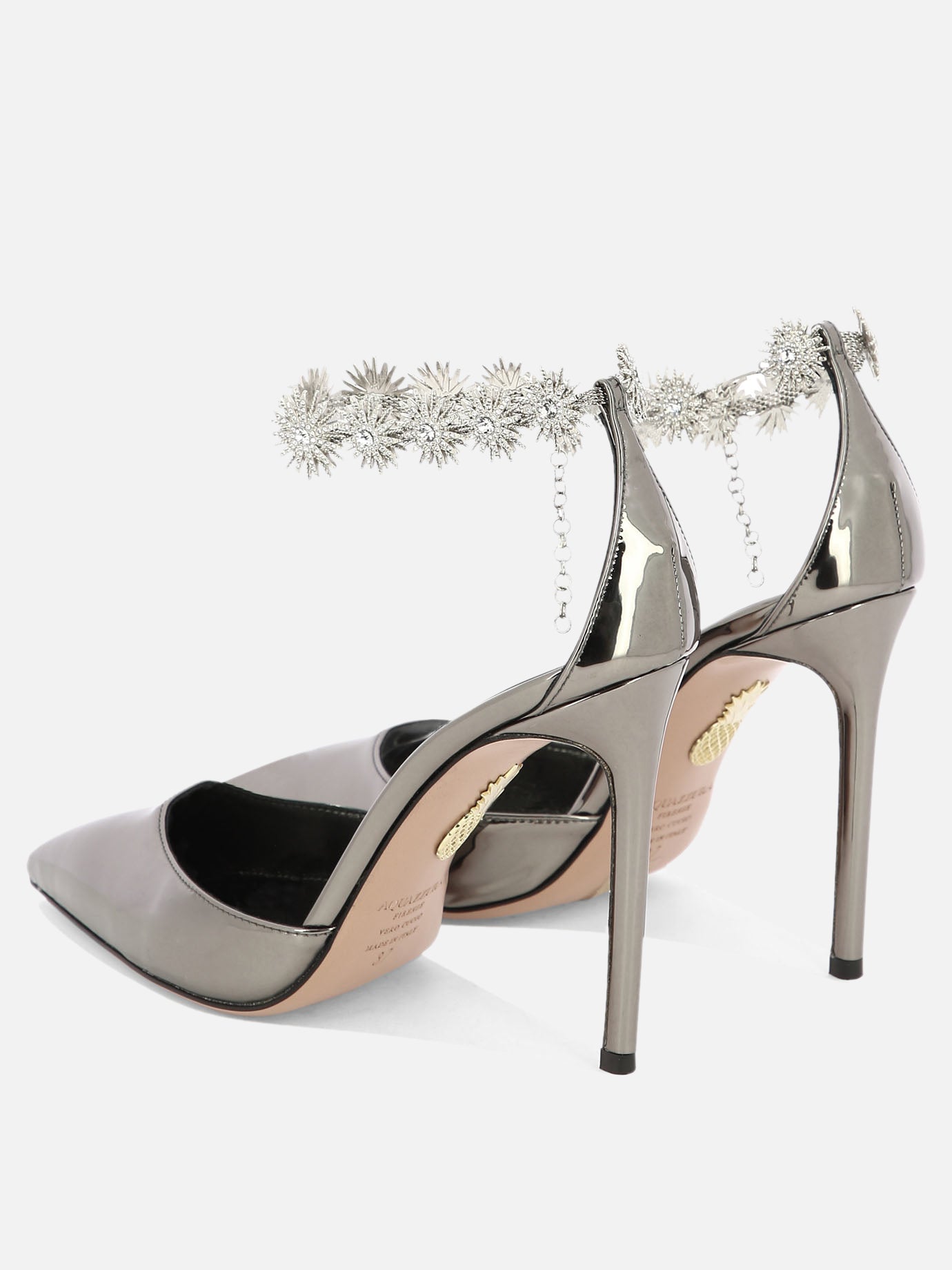 Pumps 100% synthetic leather - 100% leather  Silver - Aquazzura Women | PDP | VIETTI Online Store | thumbnail_4