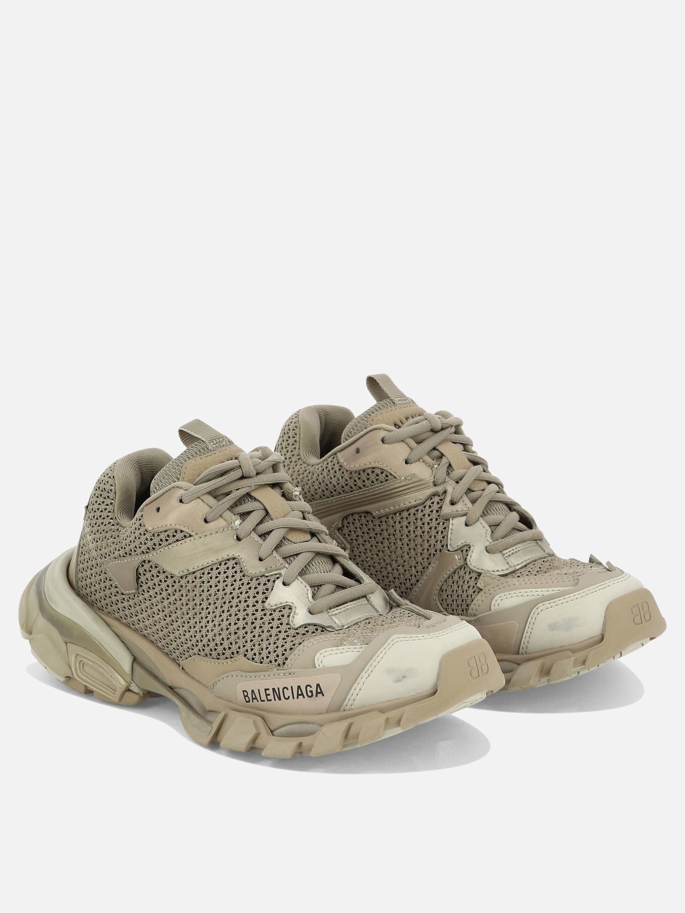 Low top sneakers 51% poliestere 40% poliuretano 9% nylon - 100% gomma  Beige - Balenciaga Women | PDP | VIETTI Online Store | thumbnail_2