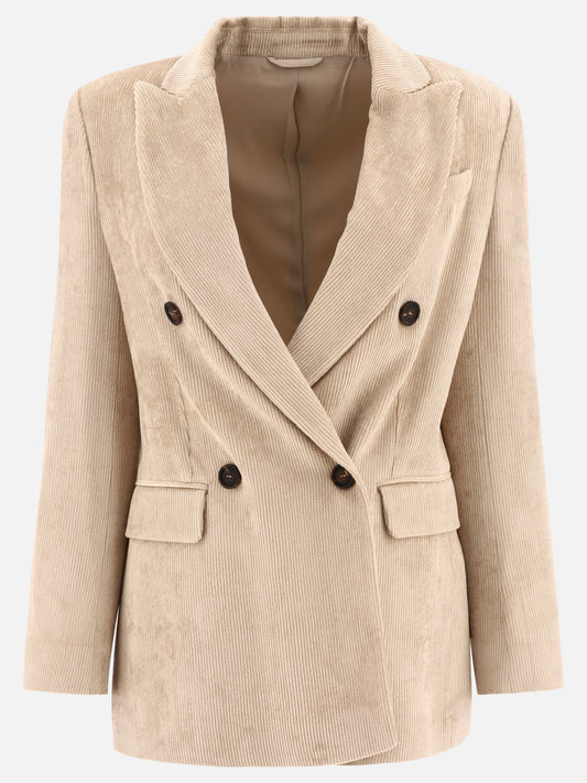 Blazers 100% viscosa  Beige - Brunello Cucinelli Women | PLP | VIETTI Online Store 
