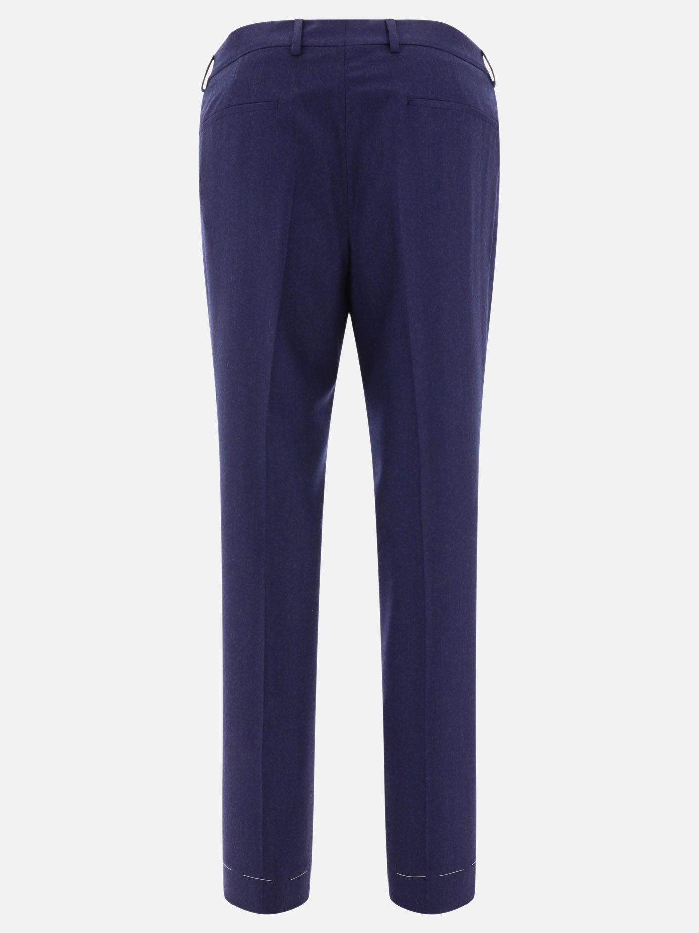Tailored trousers 100% virgin wool  Blue - Brunello Cucinelli Men | PDP | VIETTI Online Store | Zoom-Modal_2
