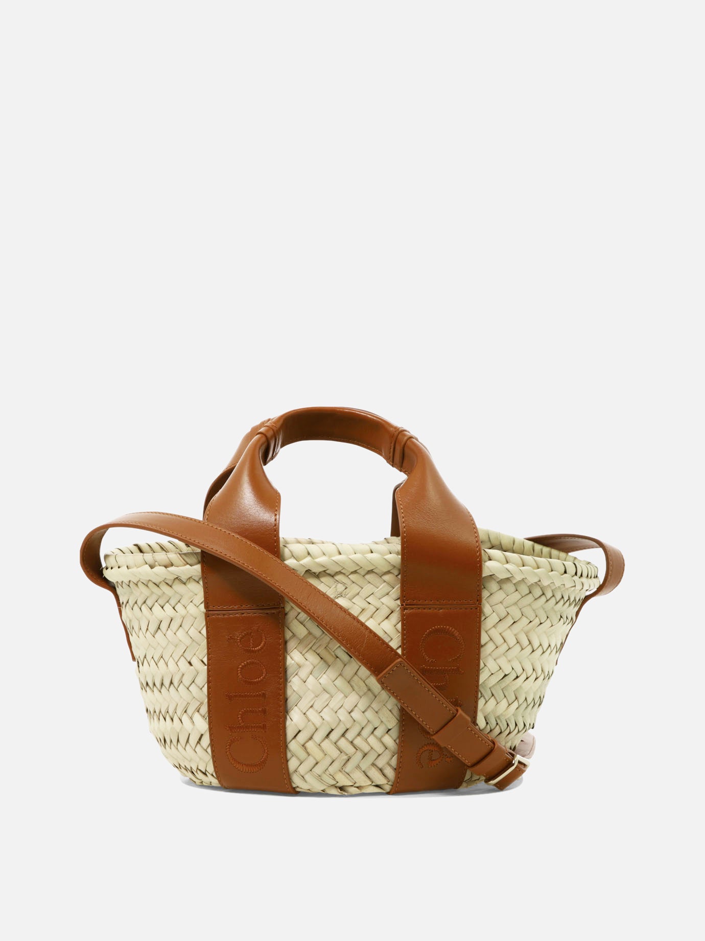 Small bags 70% rafia 30% pelle di vitello  Brown - Chloé Women | PDP | VIETTI Online Store | Zoom-Modal
