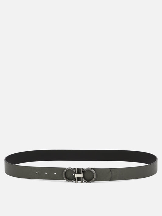 Adjustable and reversibile "Gancini" belt