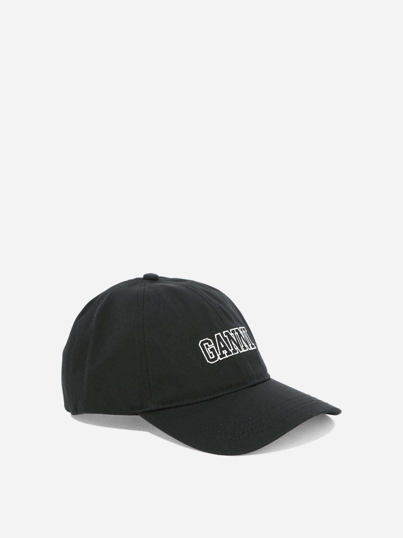 Baseball caps 100% cotone organico  Black - Ganni Women | PDP | VIETTI Online Store | thumbnail_2