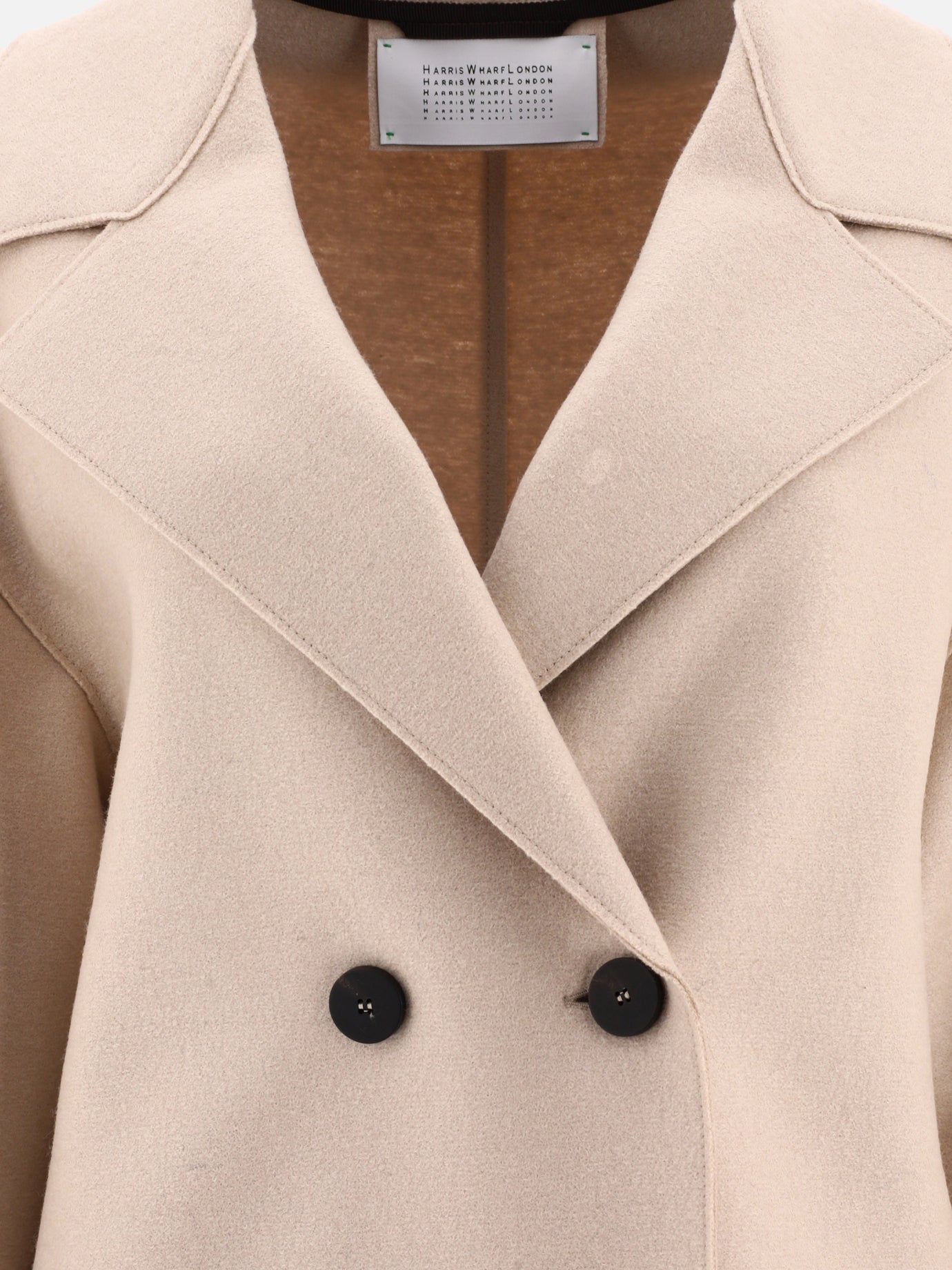Long coats 100% virgin wool  Beige - Harris Wharf London Women | PDP | VIETTI Online Store | thumbnail_3