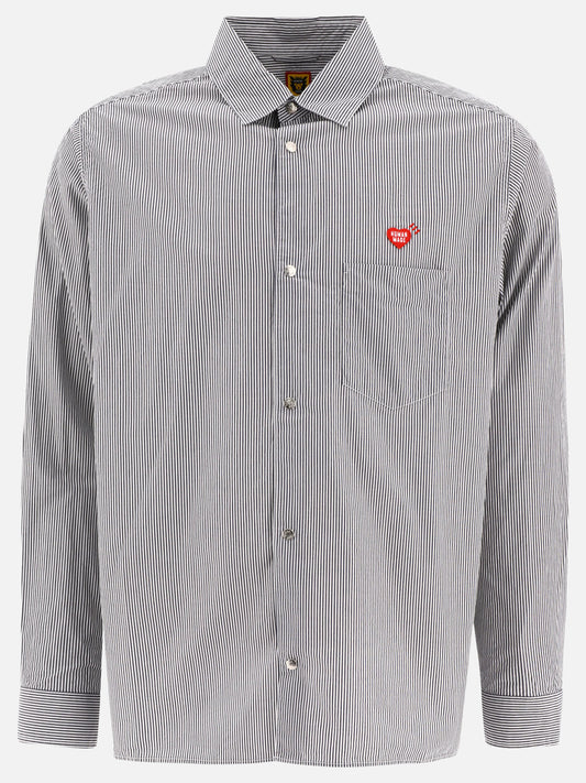 Striped shirt with logo