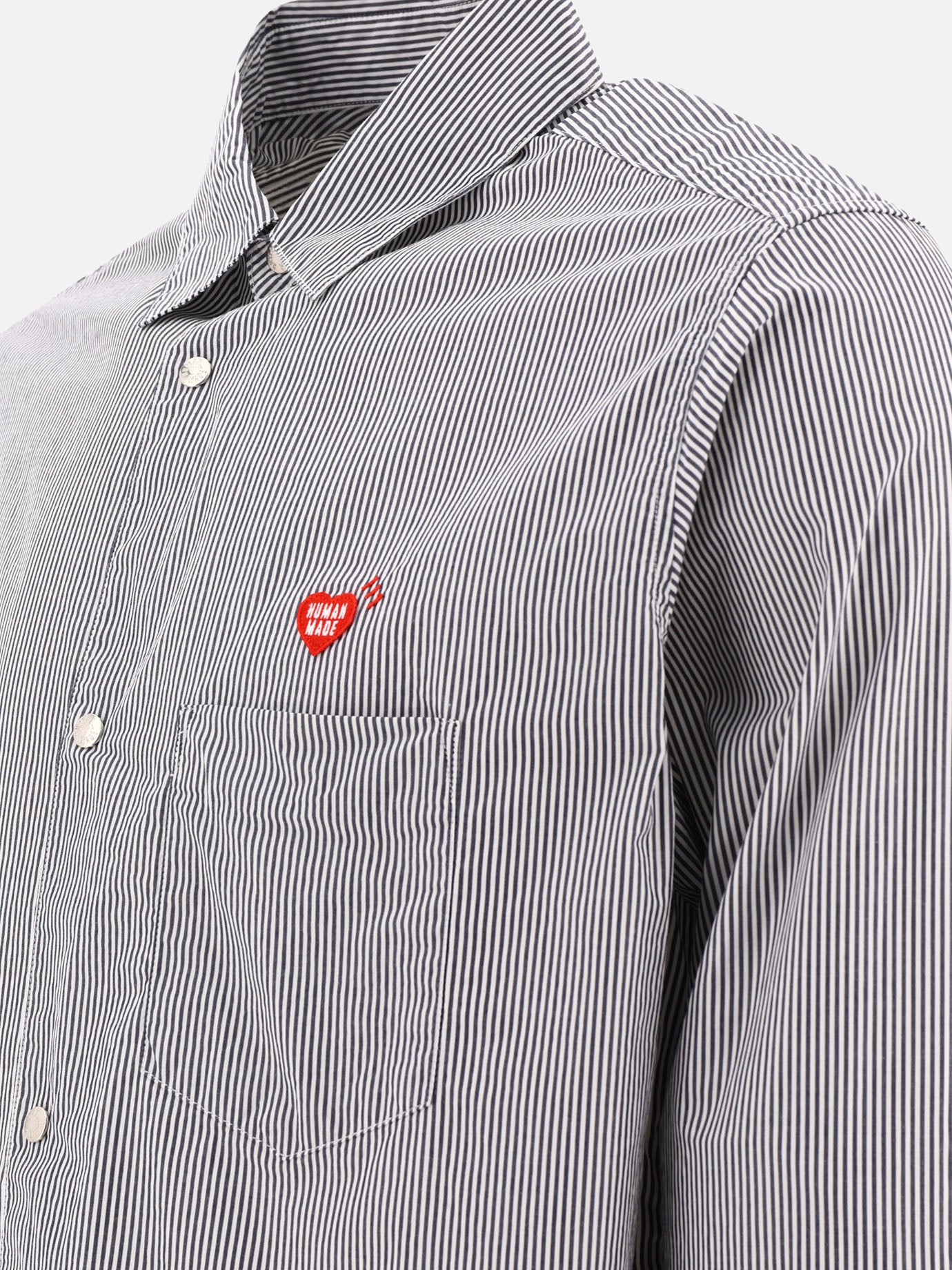 Camicia a righe con logo