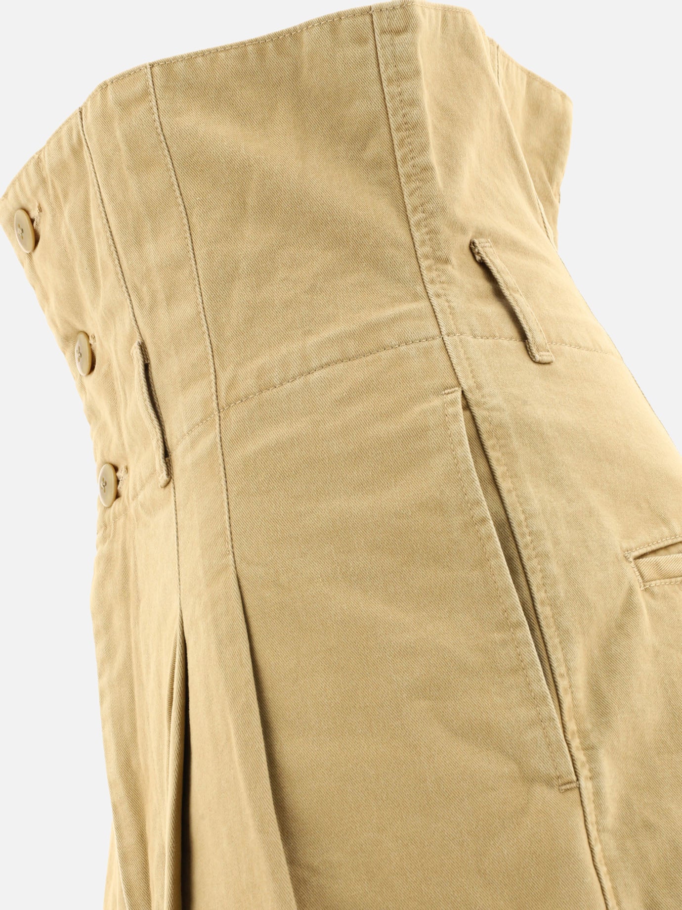 Formal shorts 100% cotone  Beige - KAPITAL Men | PDP | VIETTI Online Store | Zoom-Modal_4
