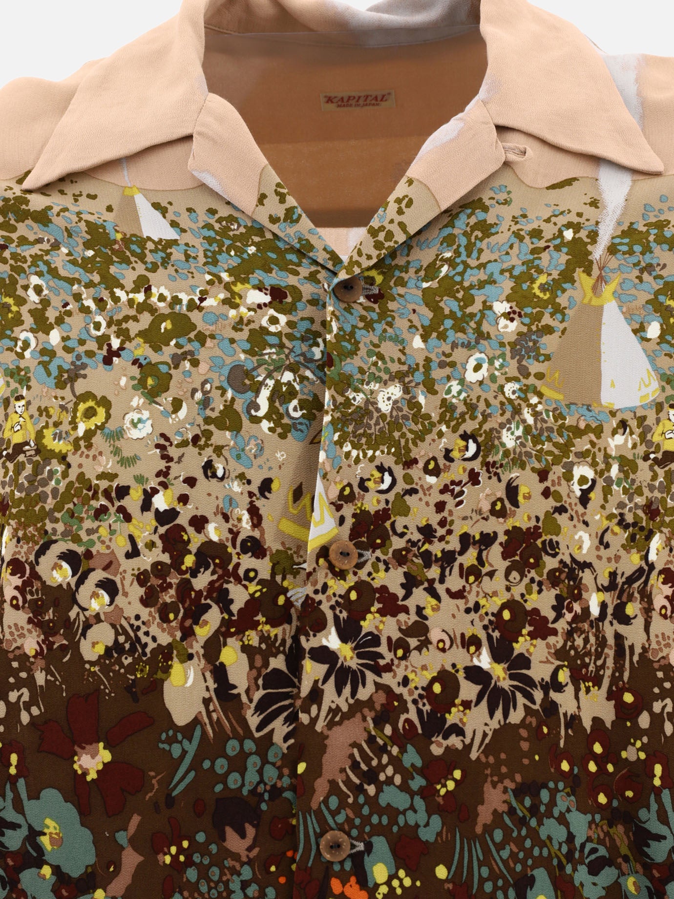 Casual shirts 100% rayon  Beige - KAPITAL Men | PDP | VIETTI Online Store | thumbnail_3