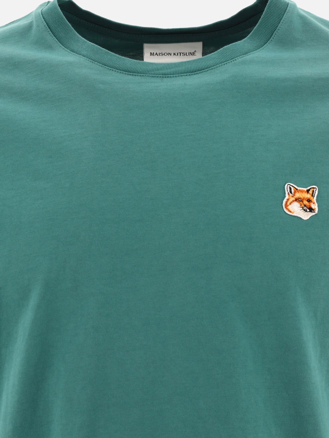 Crewneck t-shirts 100% cotton  Green - Maison Kitsuné Men | PDP | VIETTI Online Store | Zoom-Modal_3
