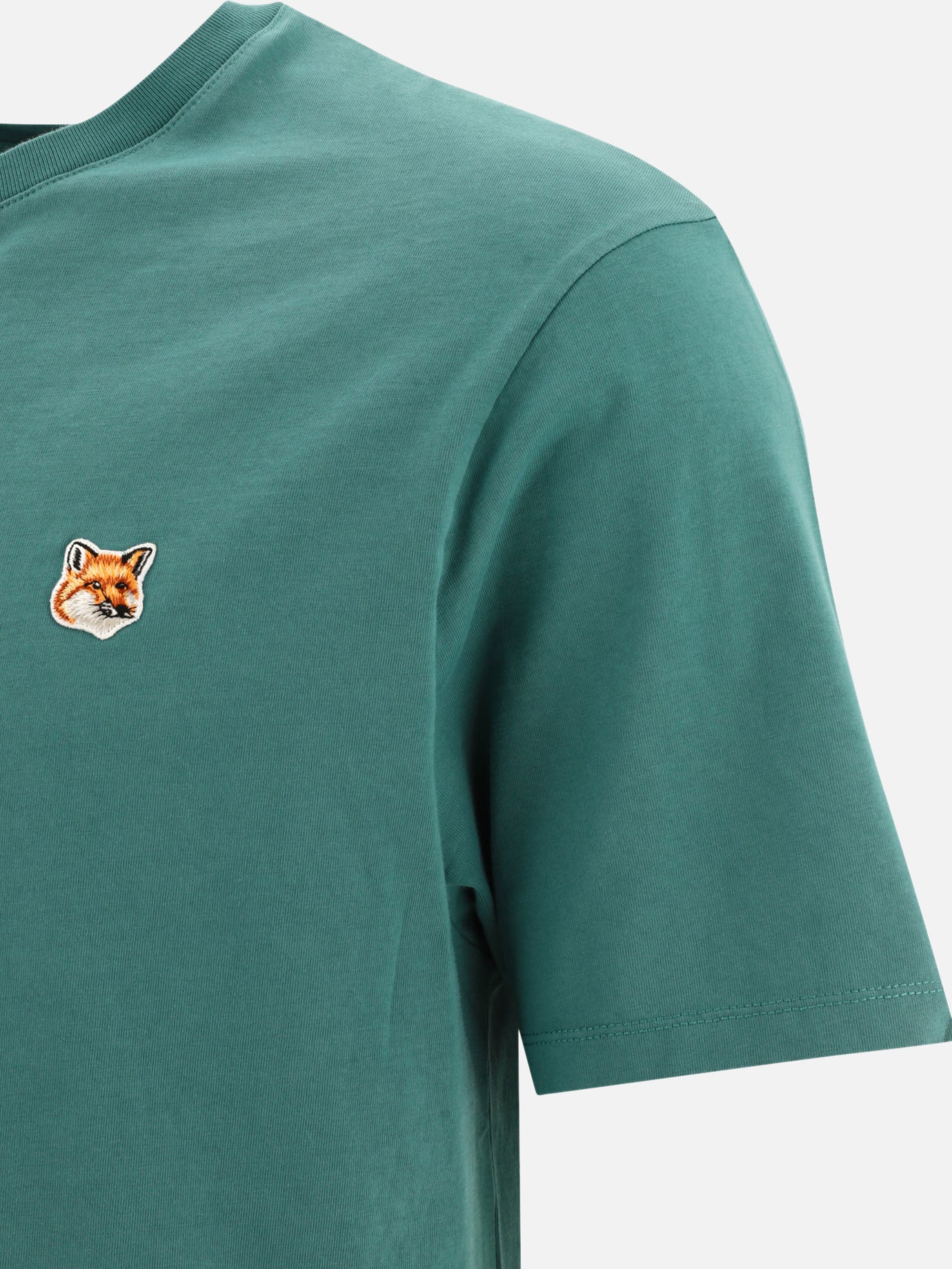 Crewneck t-shirts 100% cotton  Green - Maison Kitsuné Men | PDP | VIETTI Online Store | Zoom-Modal_4
