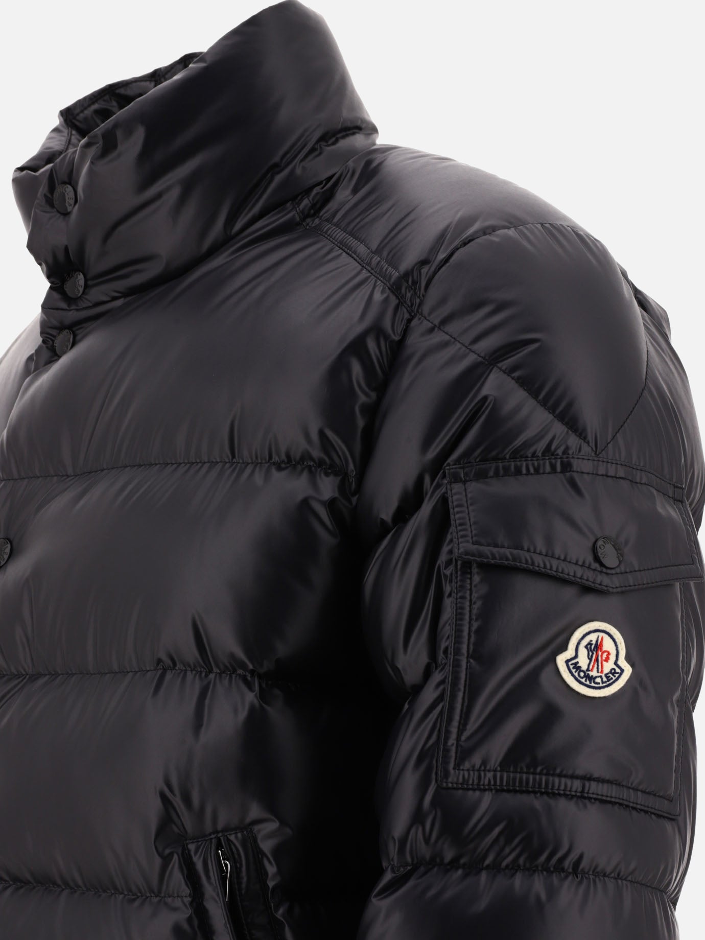 Down jackets 100% poliestere - Imbottitura: piumino e piuma  Black - Moncler Men | PDP | VIETTI Online Store | thumbnail_4