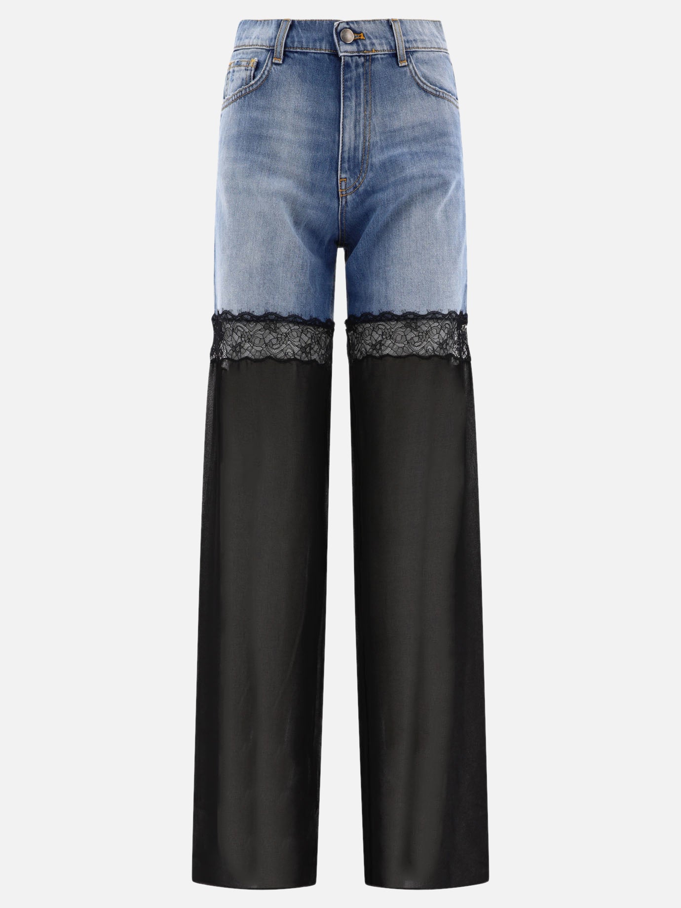 Straight-leg jeans 100% cotton  Black - Nensi Dojaka Women | PDP | VIETTI Online Store | Zoom-Modal
