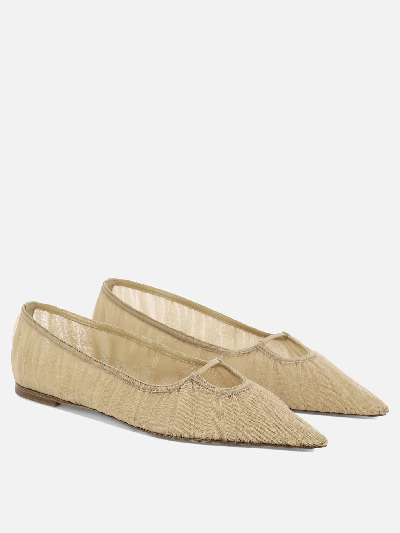 Pointed-toe ballet flats