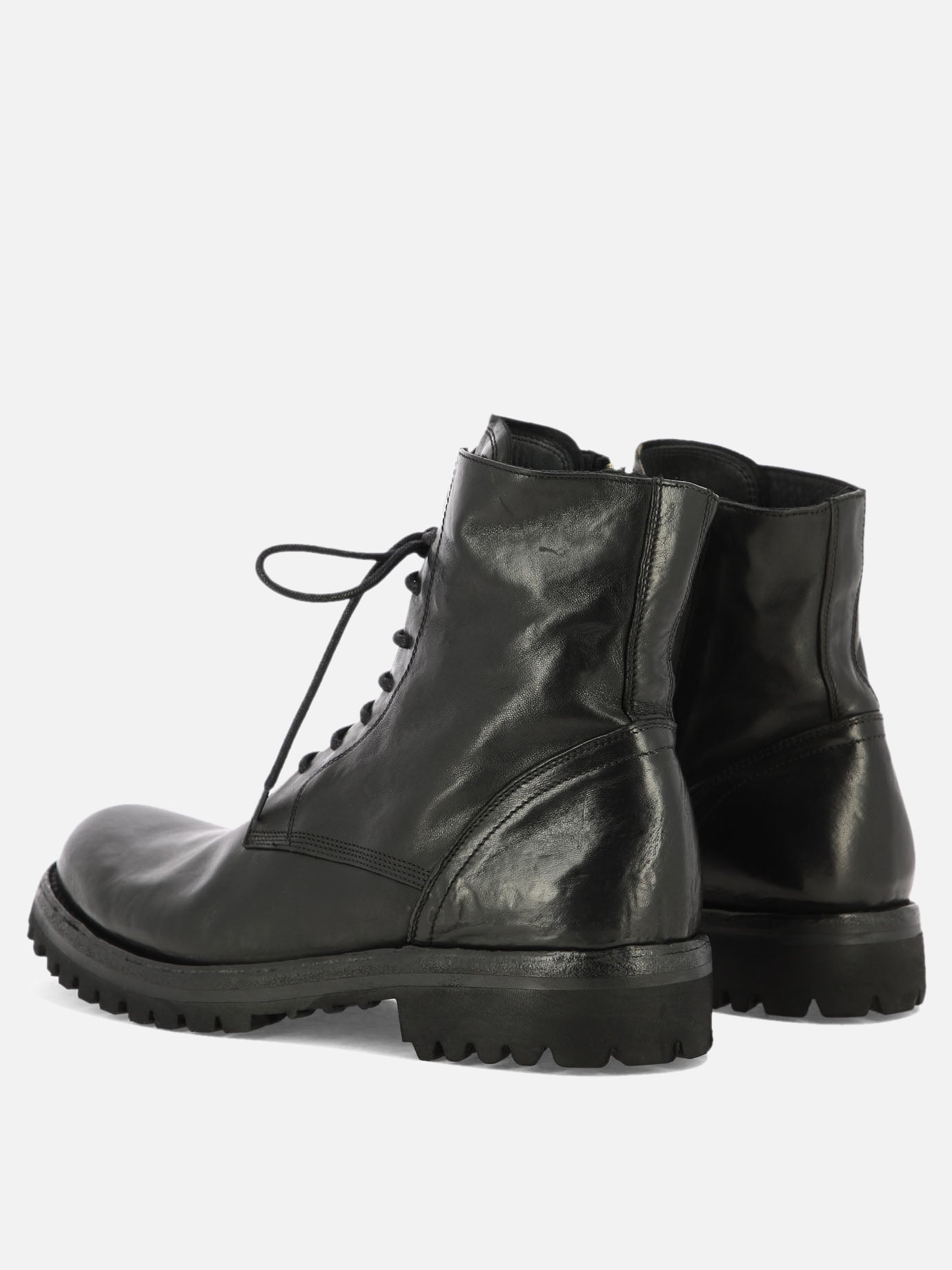 Lace-up boots 100% pelle - 100% gomma  Black - Officine Creative Men | PDP | VIETTI Online Store | Zoom-Modal_4
