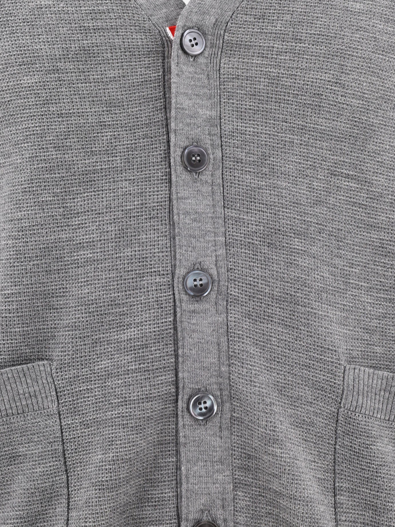 Cardigans 100% lana vergine  Grey - Thom Browne Men | PDP | VIETTI Online Store | Zoom-Modal_3
