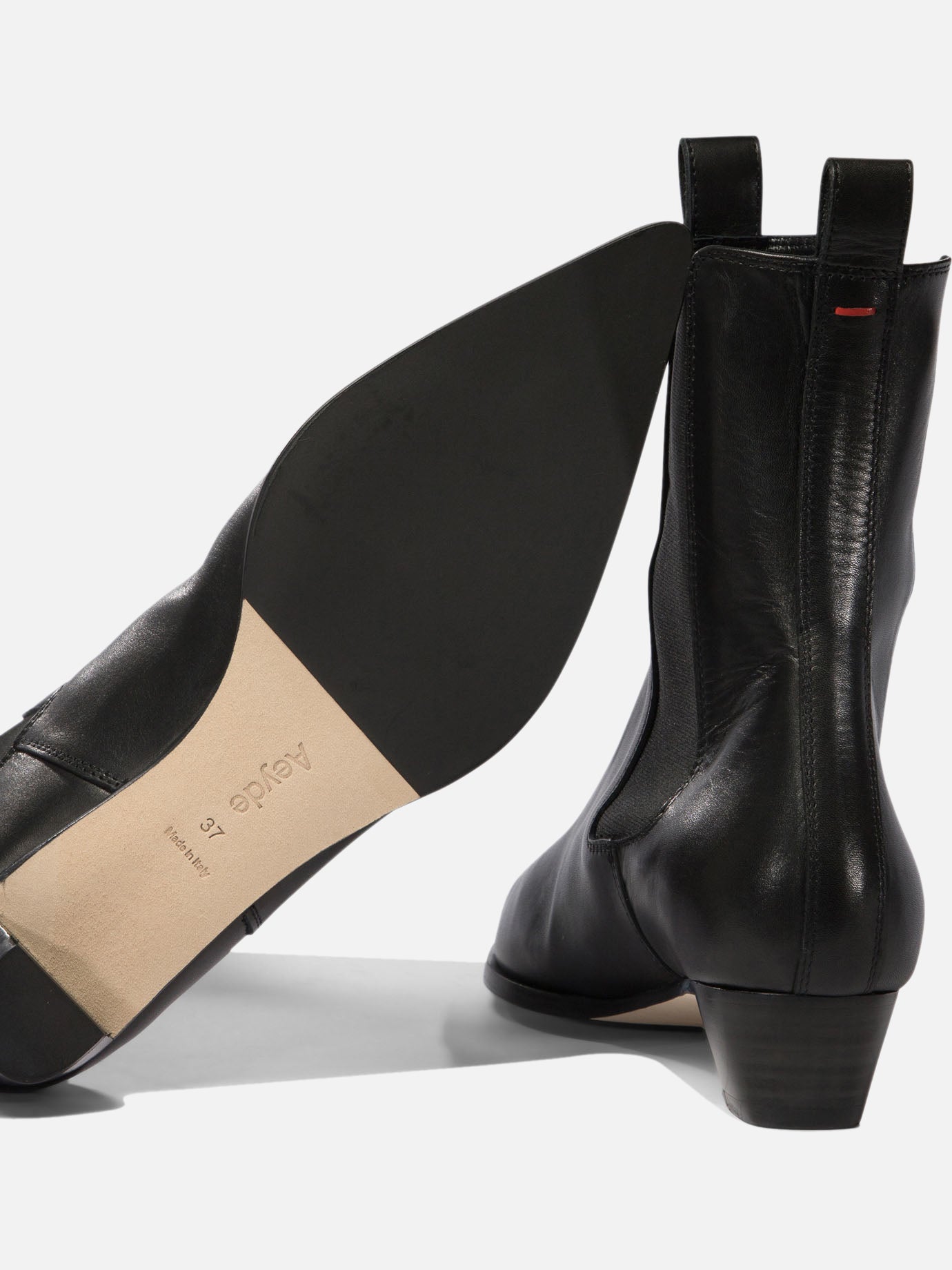 Pull-on boots 100% leather - 70% leather 30% rubber  Black - Aeyde Women | PDP | VIETTI Online Store | Zoom-Modal_5
