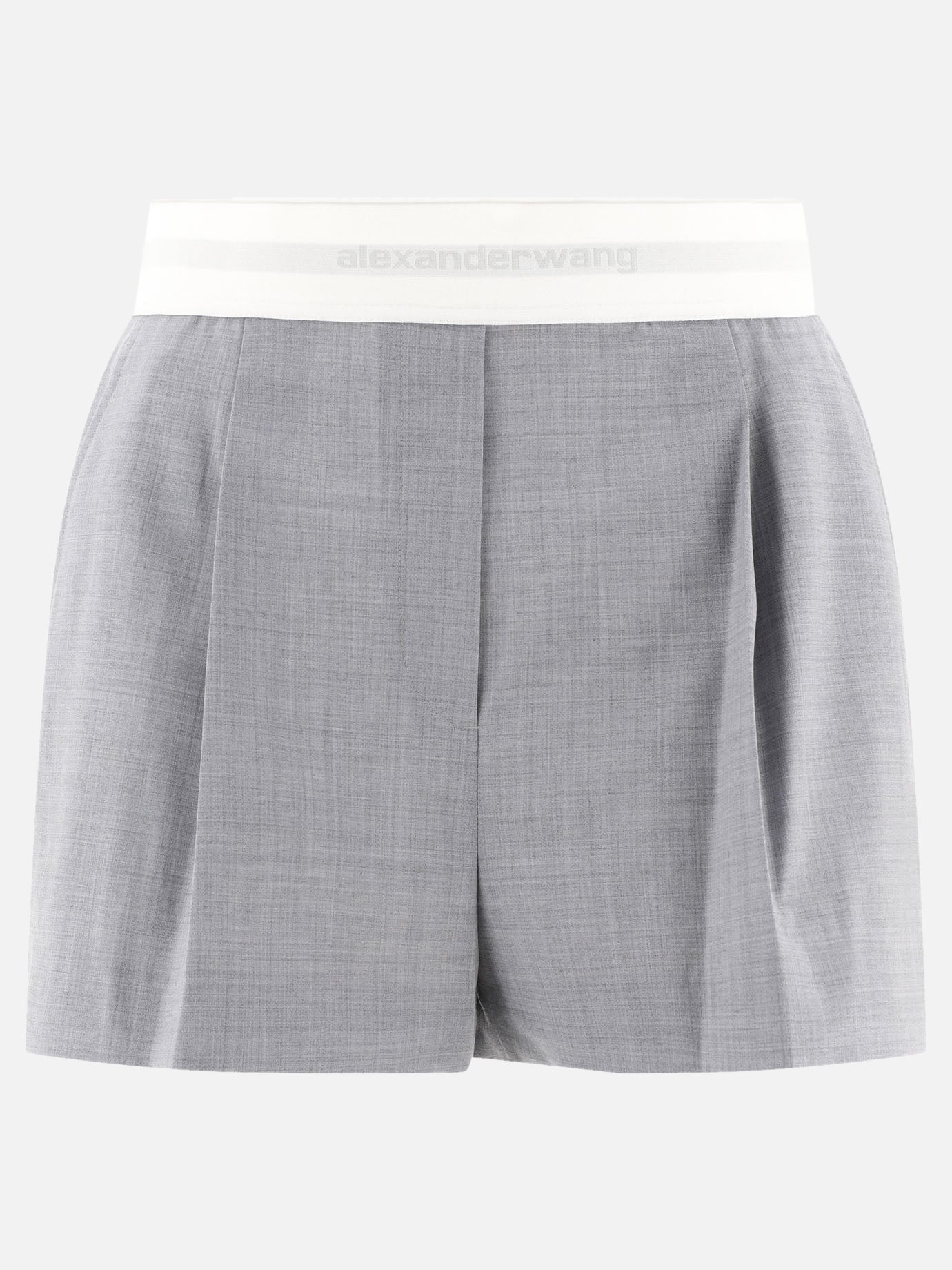 Formal shorts Solid colour  Grey - Alexander Wang Women | PDP | VIETTI Online Store | thumbnail