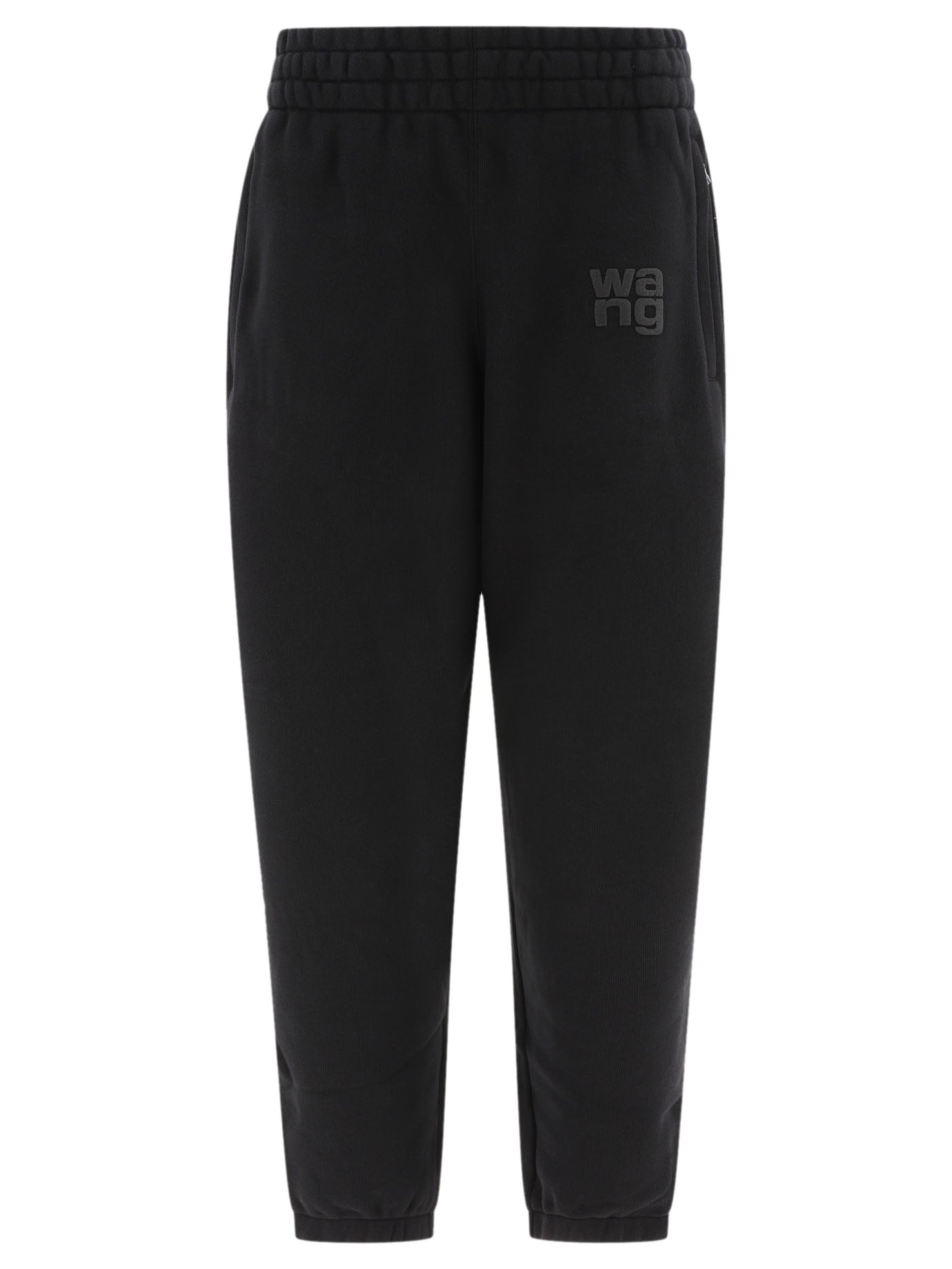 Joggers with rubberised logo