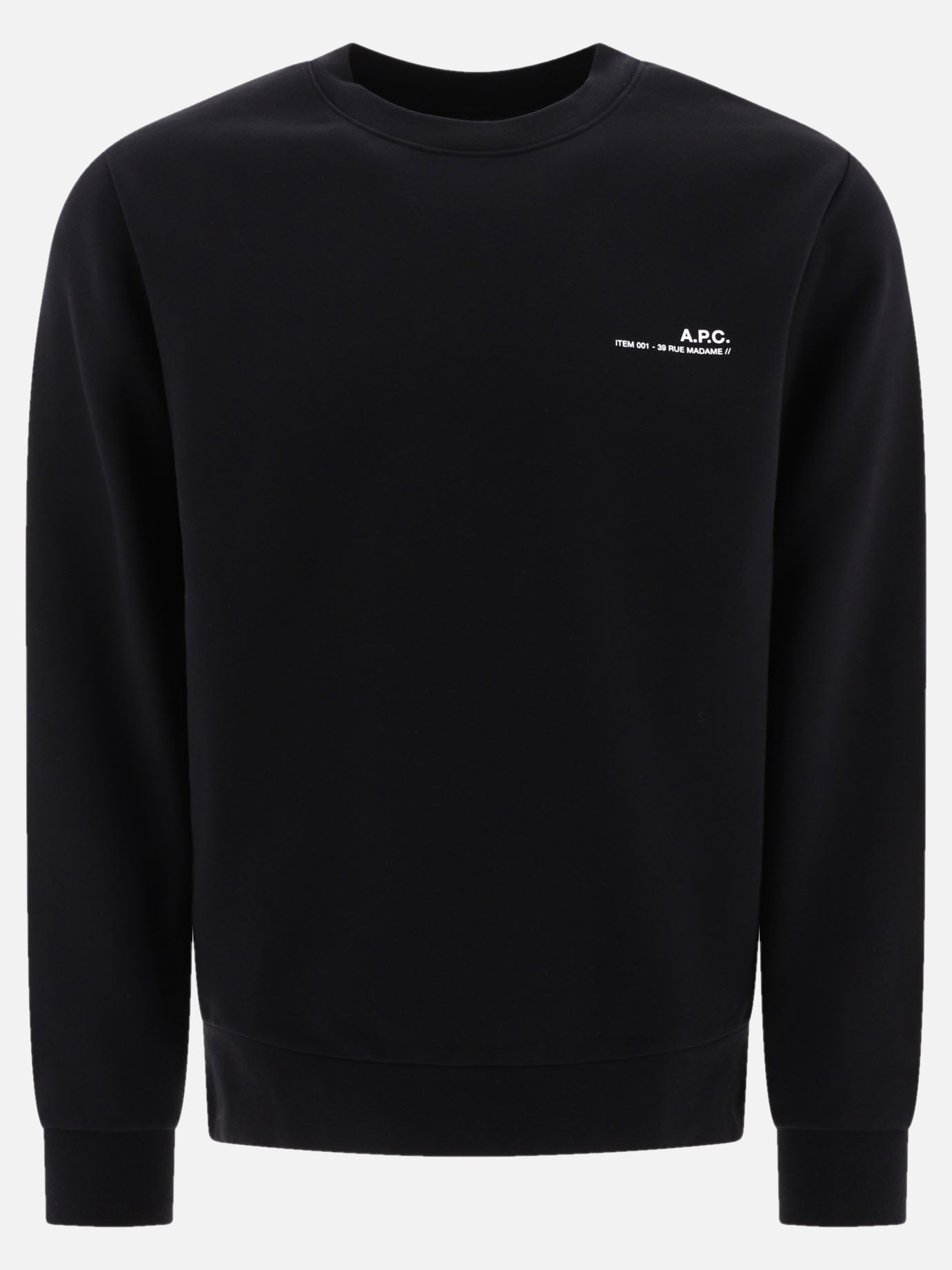 A.P.C. "Standard Rue Madame" sweatshirt Black