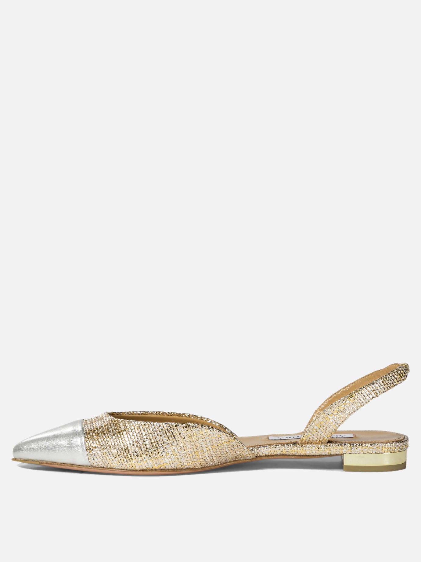 Aquazzura "Milanese" ballet flats Gold