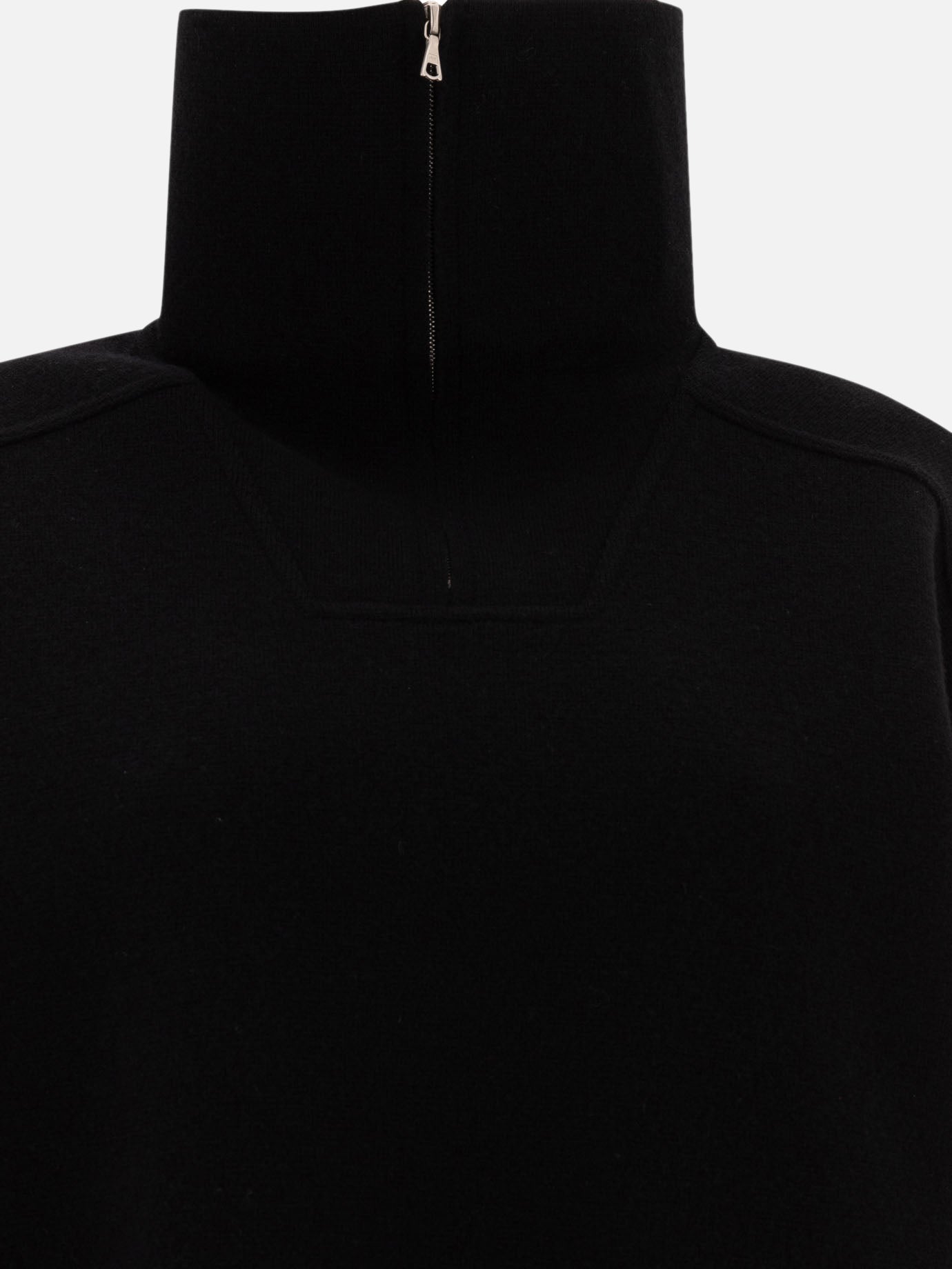 Maglioni con mezza zip Solid colour  Nero - Auralee Donna | PDP | VIETTI Online Store | thumbnail_3