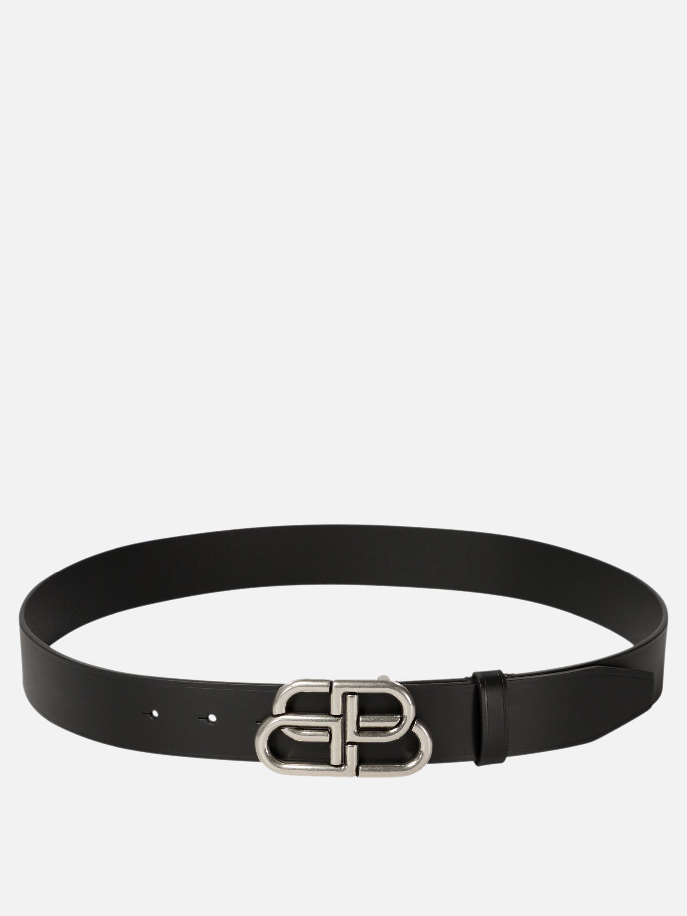 Balenciaga "BB" wide belt Black