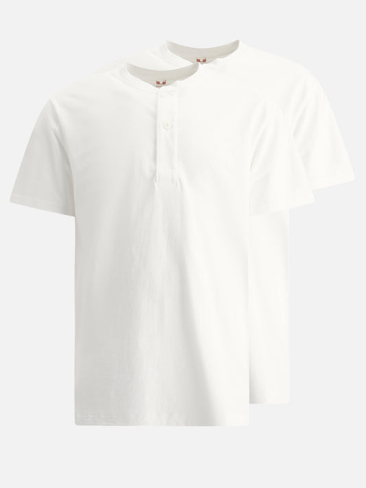 T-shirt serafino Solid colour  Bianco - Beams Plus Uomo | PDP | VIETTI Online Store 
