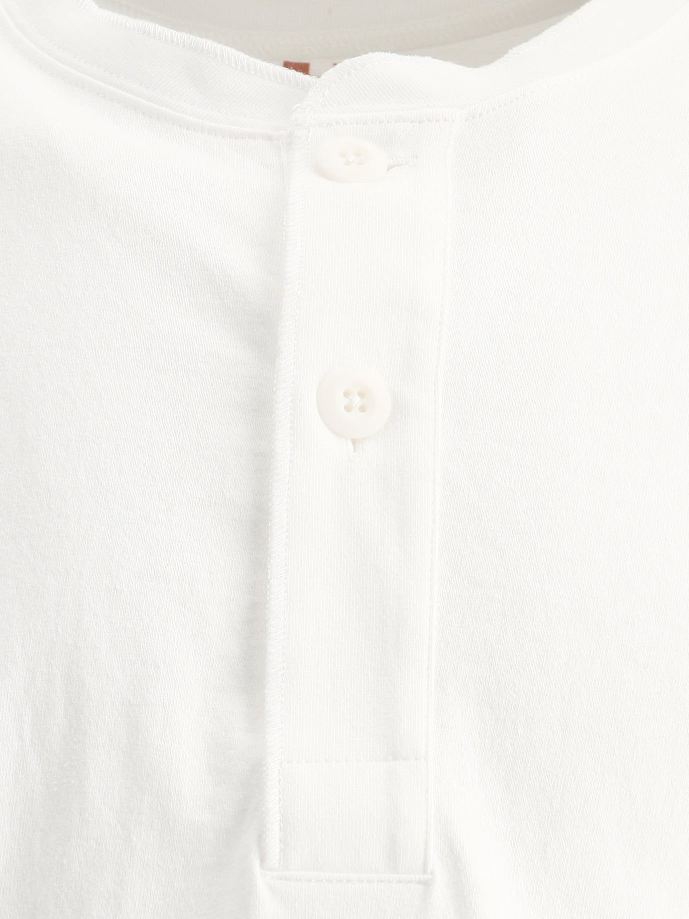 T-shirt serafino Solid colour  Bianco - Beams Plus Uomo | PDP | VIETTI Online Store | Zoom-Modal_12
