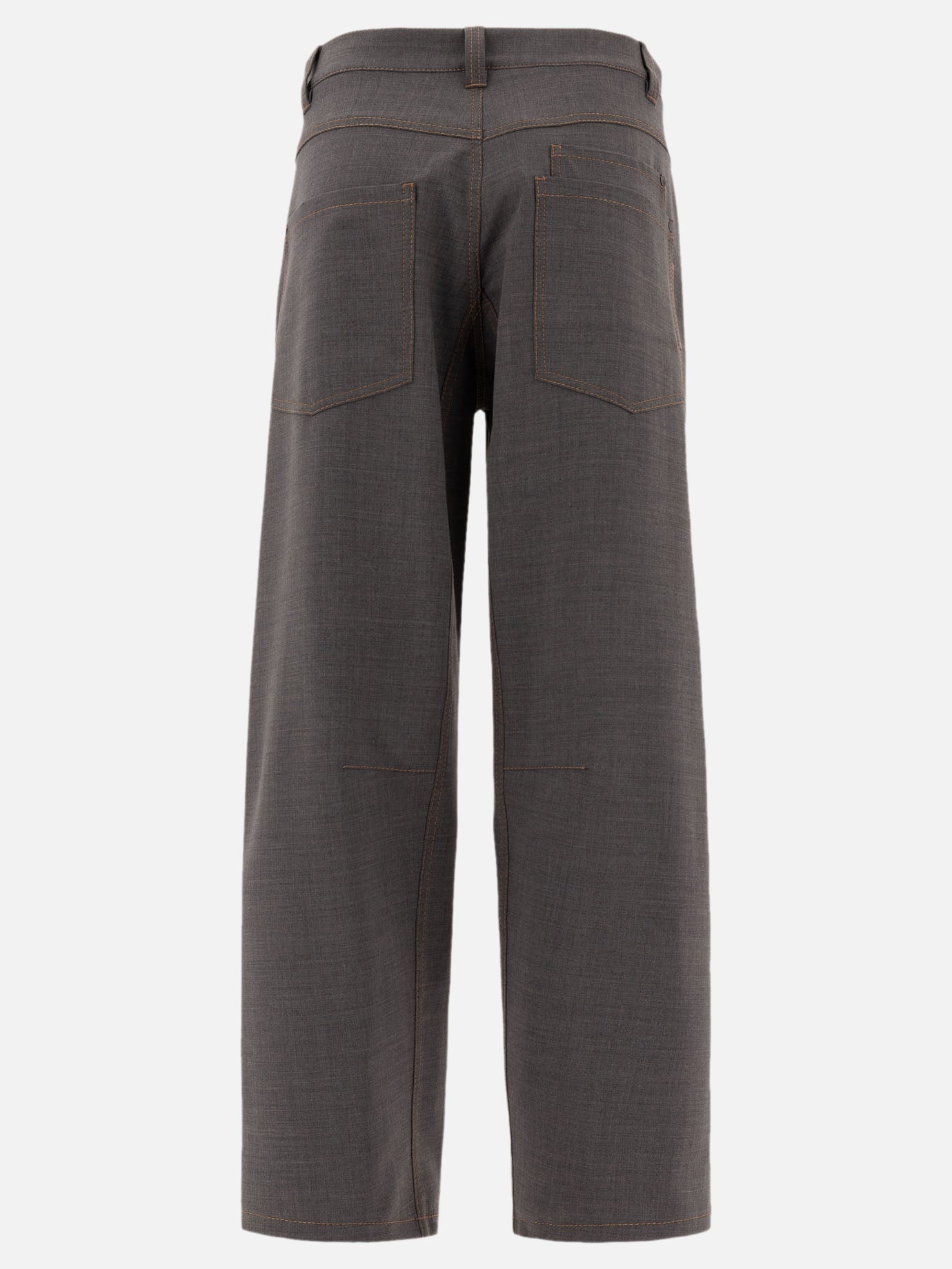 Brunello Cucinelli "Soft Curved" wool trousers Grey