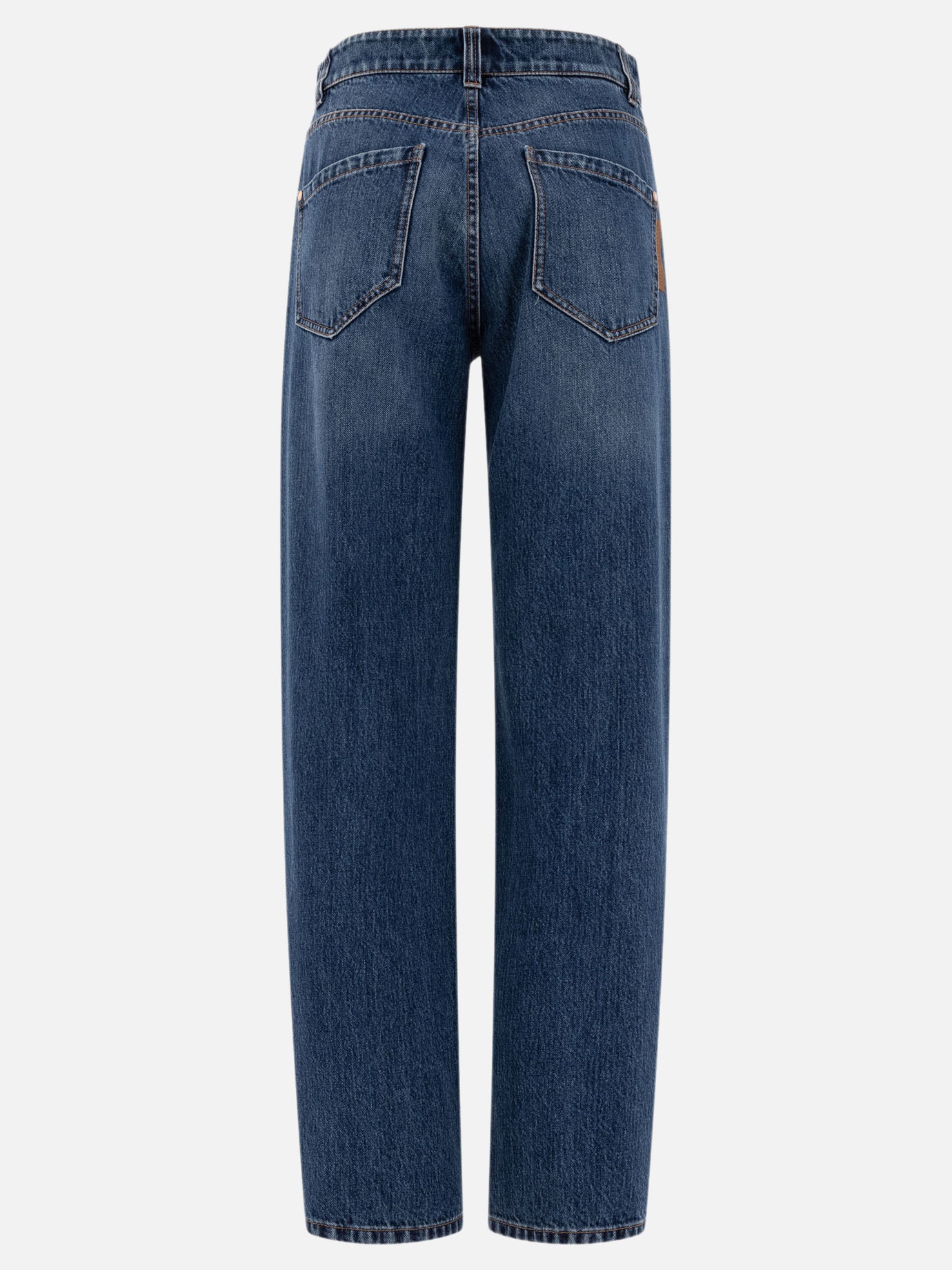 Brunello Cucinelli Loose straight-leg jeans Blue