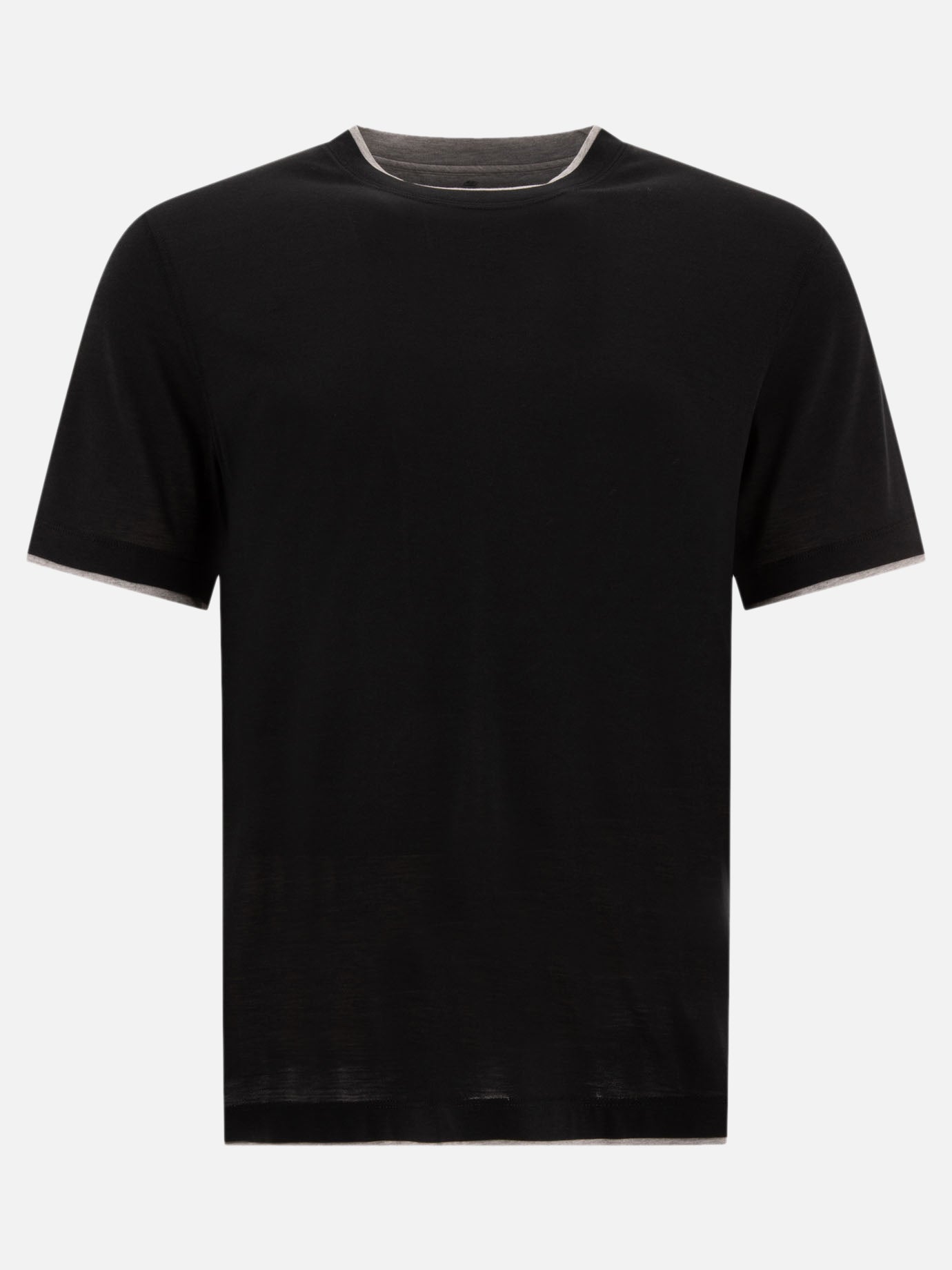 Brunello Cucinelli "Faux-Layering" t-shirt Black