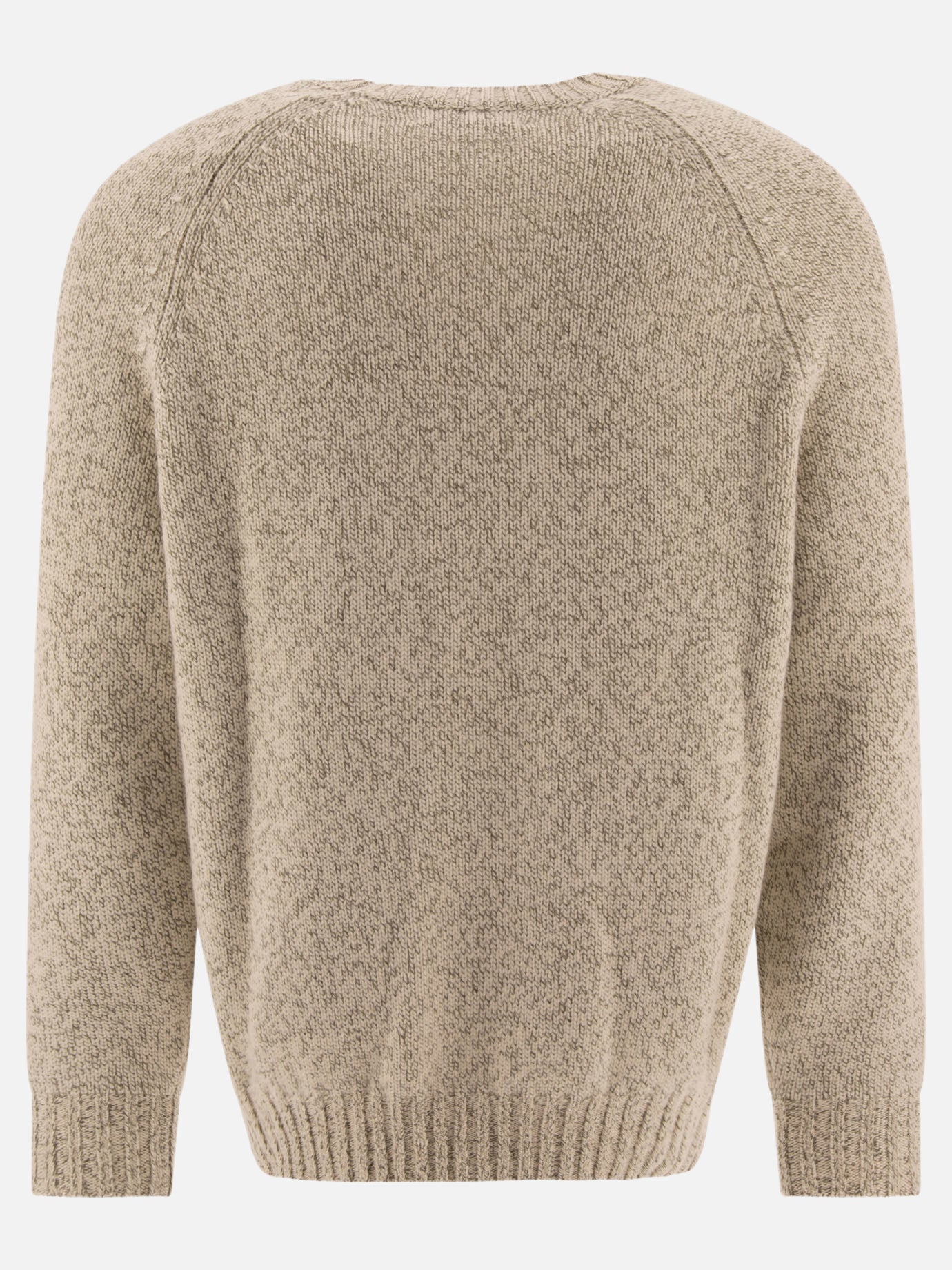 Brunello Cucinelli Mouliné sweater with raglan sleeves Green