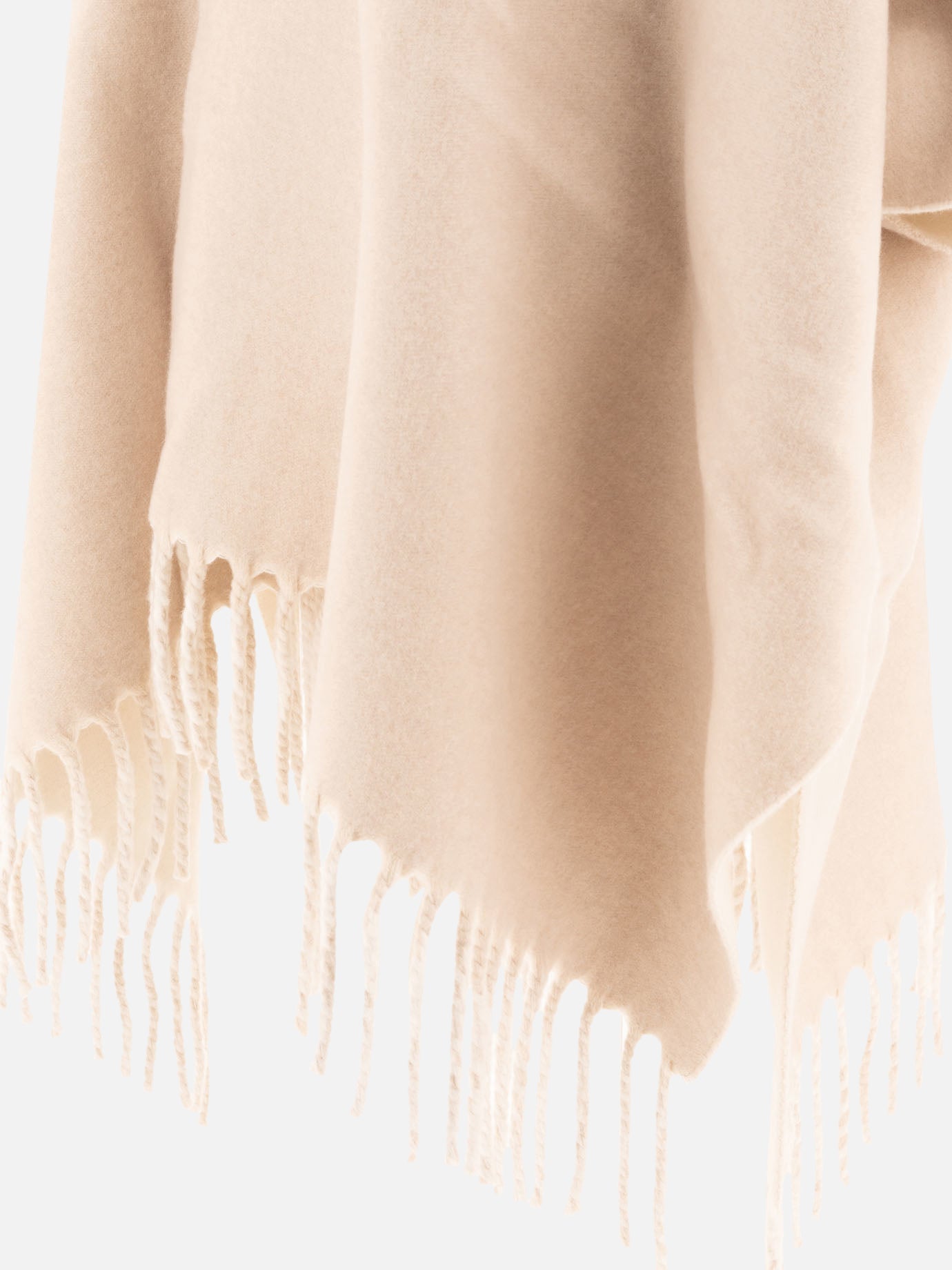 Wool and cashmere double knit poncho