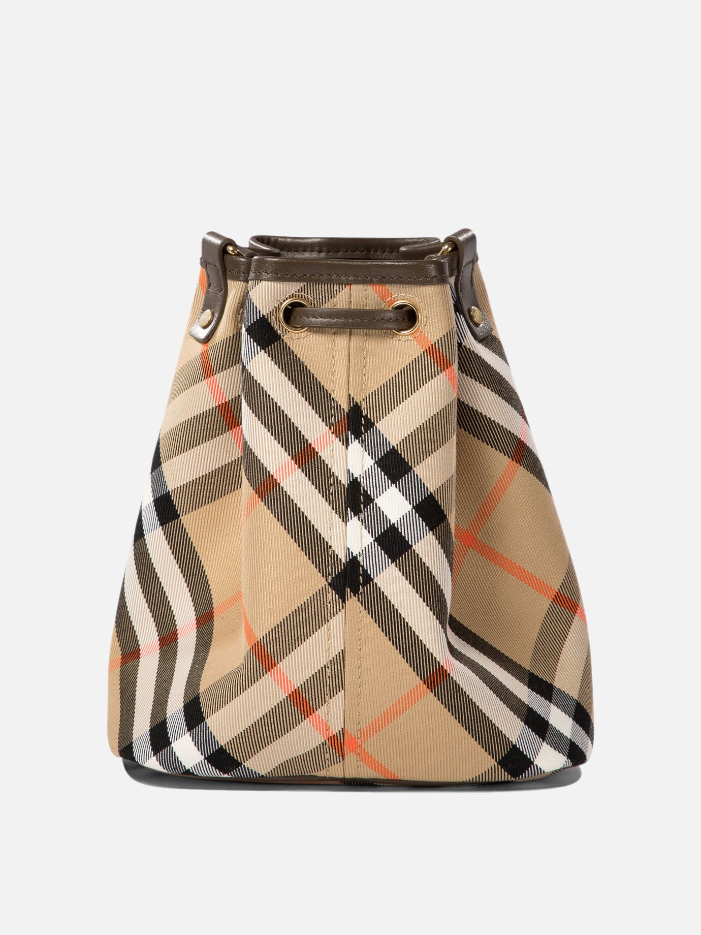 Burberry "Check mini" bucket bag Beige