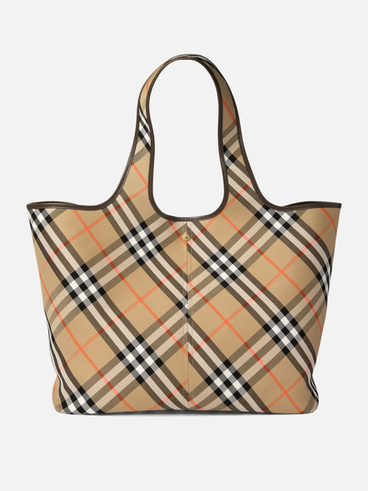 Burberry "Check" medium tote bag Beige