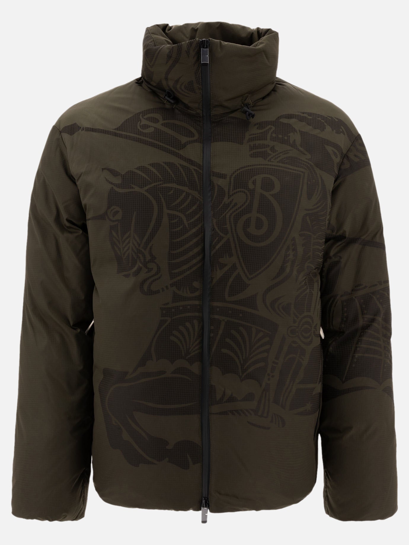 Down jackets Logo  Green - Burberry Men | PDP | VIETTI Online Store | Zoom-Modal
