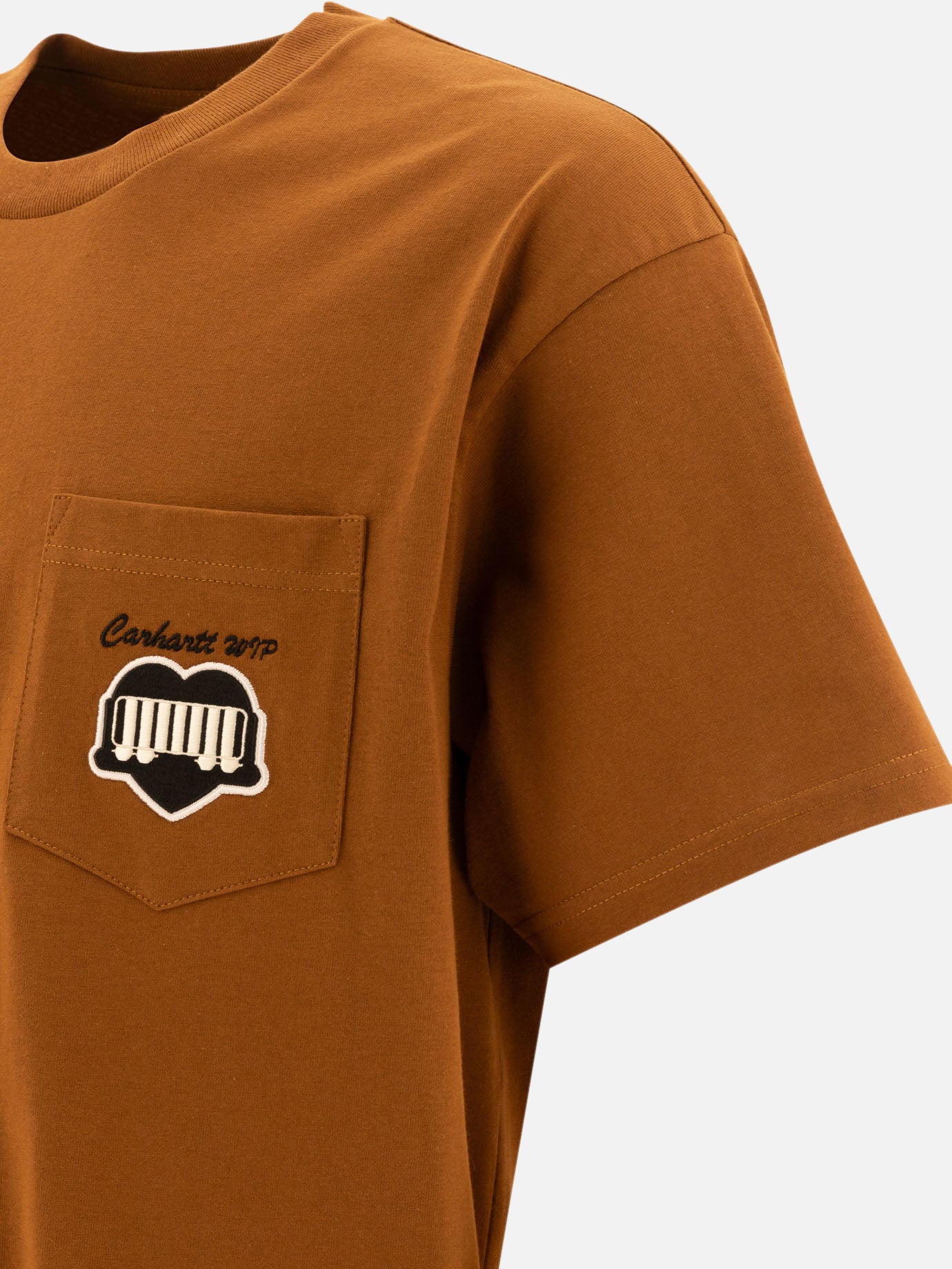 Carhartt WIP "Heart Train Pocket" t-shirt Brown