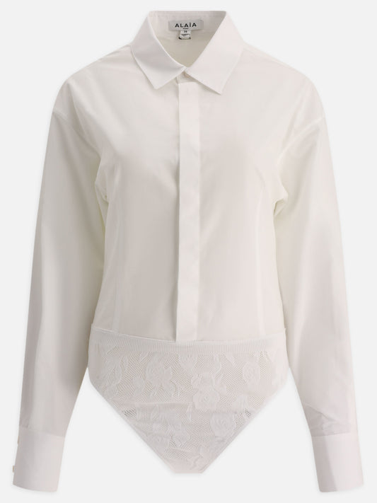 Alaïa Body a camicia 15031879_36 White 1