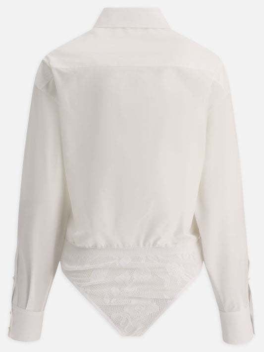 Alaïa Body a camicia 15031879_36 White 2