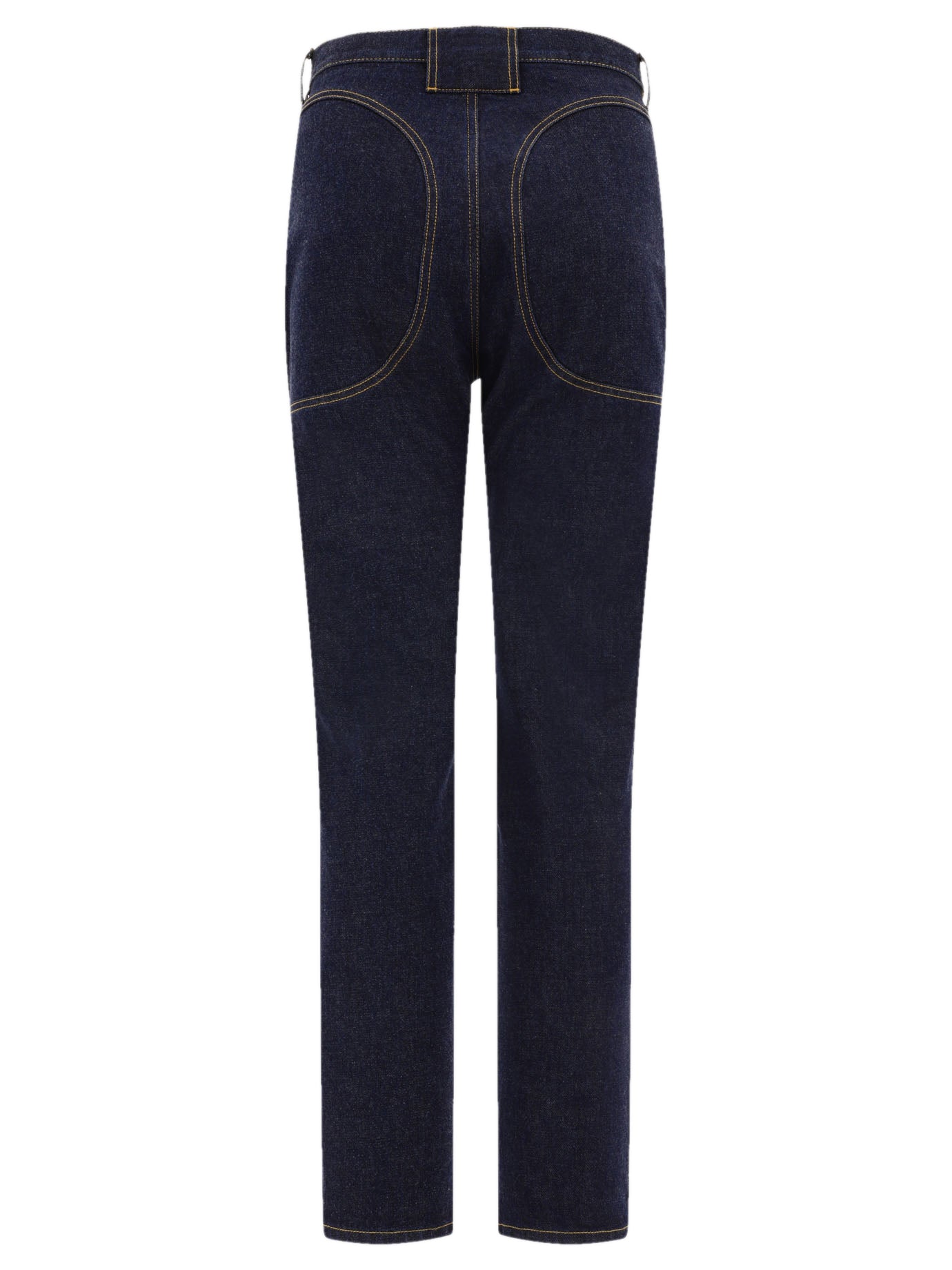 Jeans a gamba dritta Denim  Blu - Alaïa Donna | PDP | VIETTI Online Store | thumbnail_2