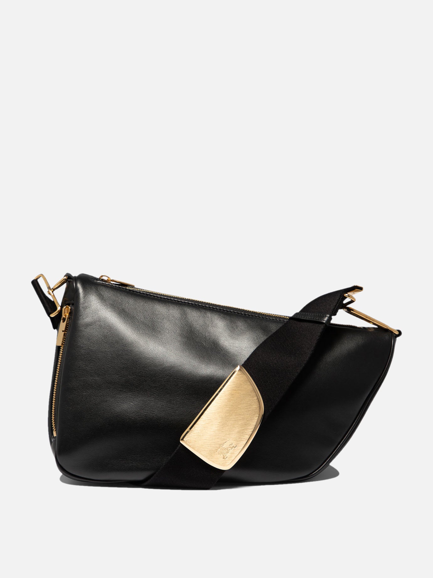 Burberry "Shield Messanger" Shoulder Bag Black